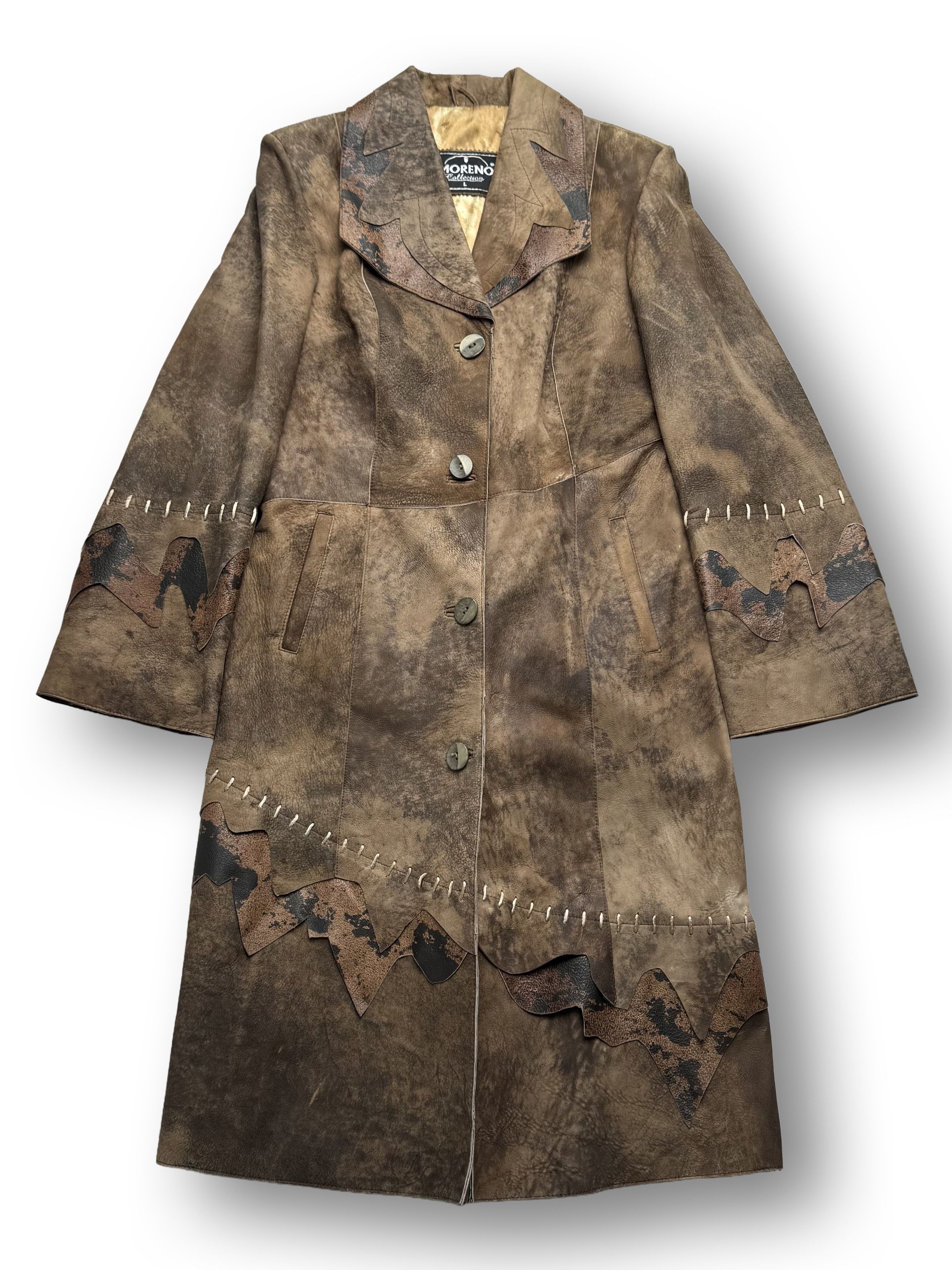 Vintage Vintage Leather Coat Size L / US 10 / IT 46 - 1 Thumbnail