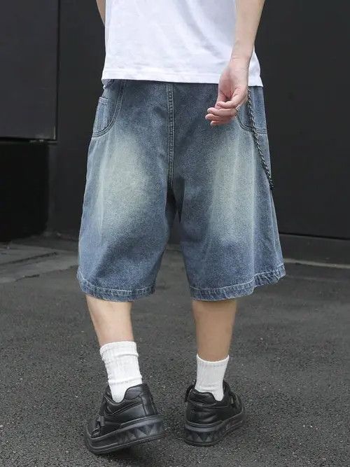 Jean × Vintage Designer jeans jorts Y2K Drip shorts Size US 36 / EU 52 - 3 Thumbnail