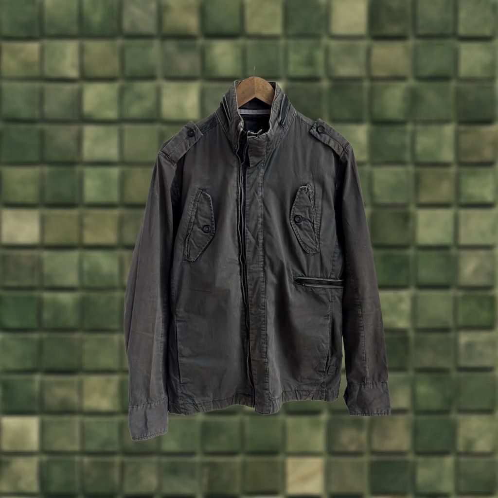 Vintage VINTAGE G Star Raw Military Jacket Shirt Men L Military Gray 90s City Outdoor Casual Workwear Zip Pocket Size US L / EU 52-54 / 3 - 1 Thumbnail