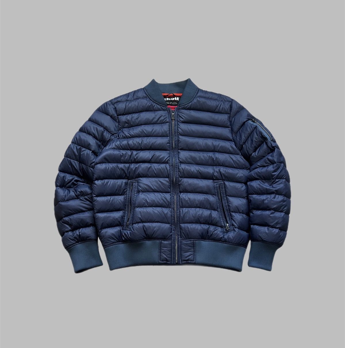 Schott Schott N.Y.C. Down Puffer Jacket Size US XL / EU 56 / 4 - 1 Thumbnail