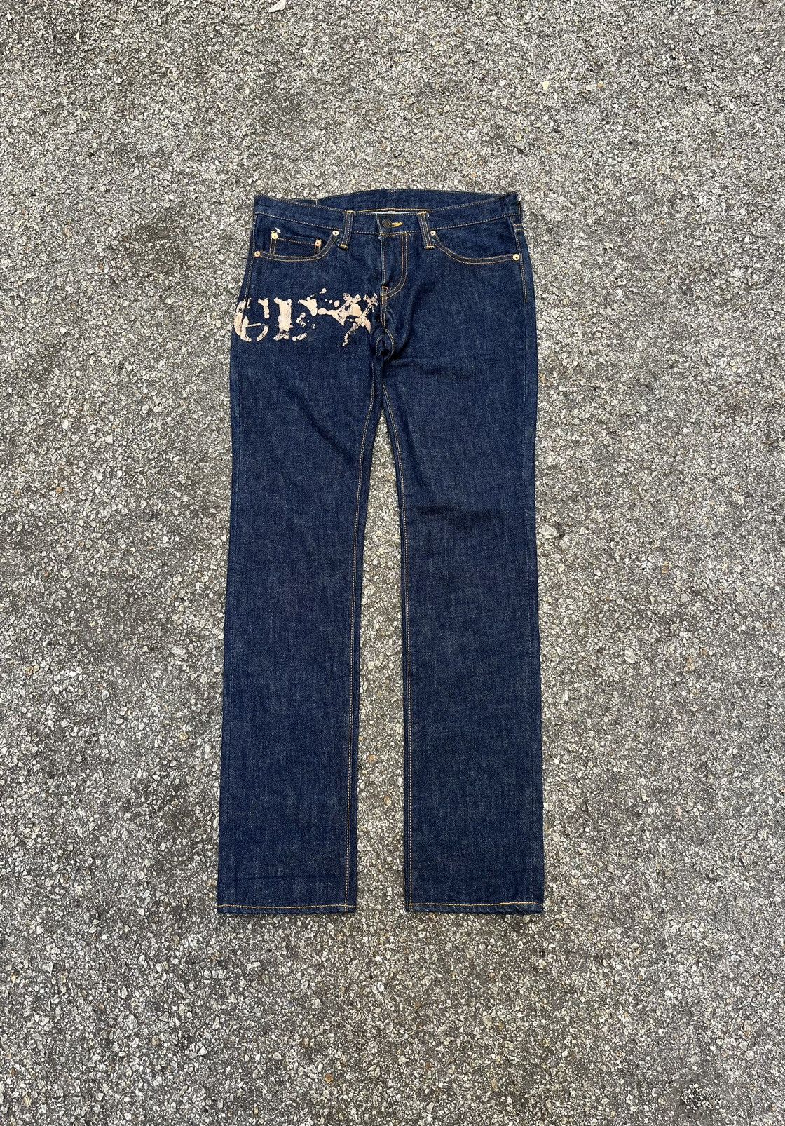 Full Count & Co. Full Count Rare Design Indigo Slim Jeans Non Selvedge Size US 29 - 2 Thumbnail