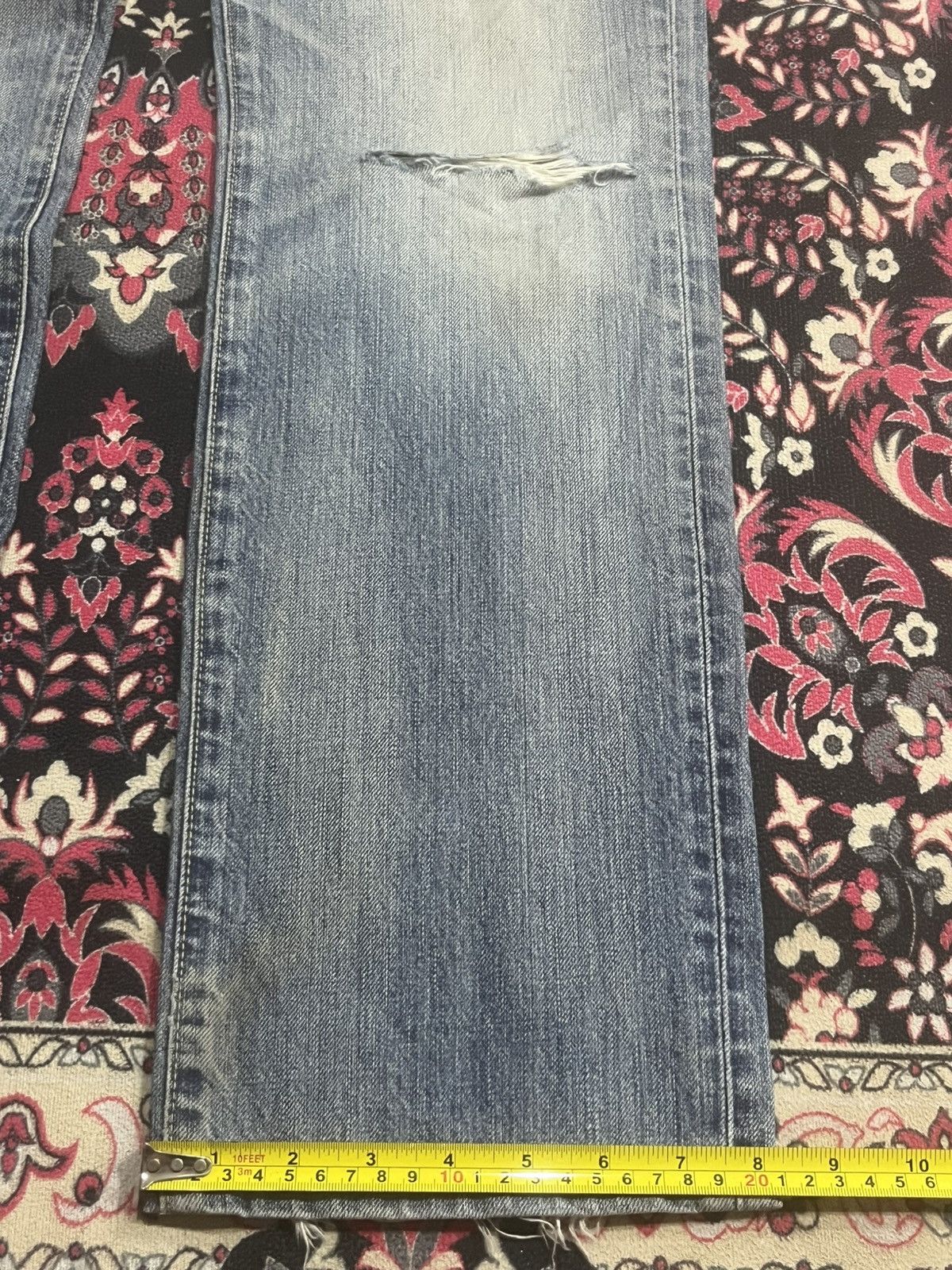 Jil Sander × Uniqlo Uniqlo Faded Washed Distressed Regular Straight Jeans Size US 31 - 14 Thumbnail