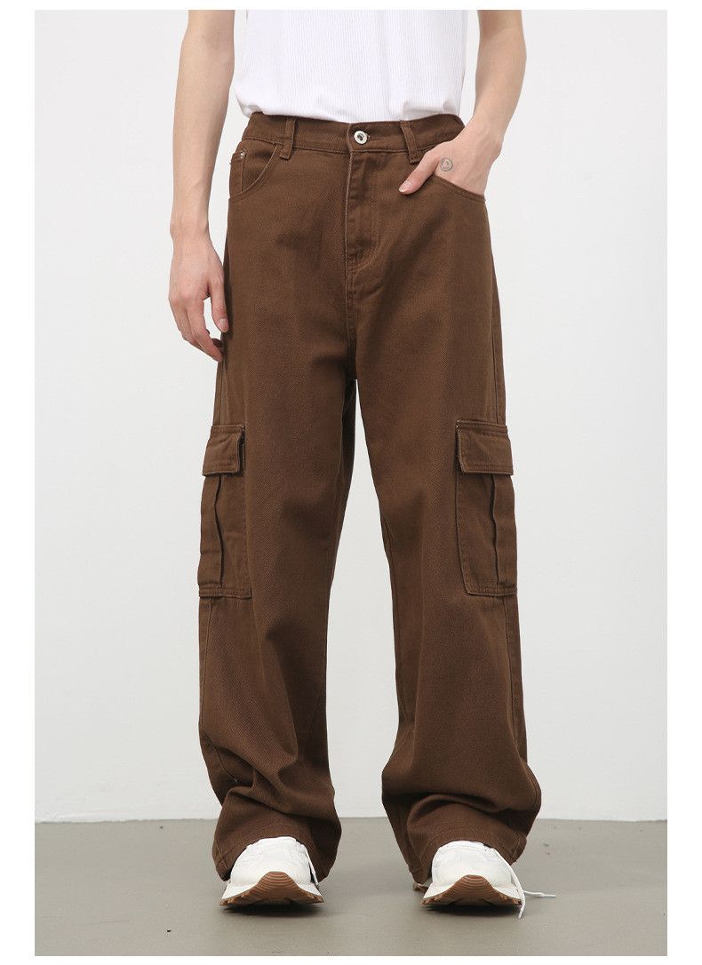 Japanese Brand × Jean Brown Vintage Loose Straight Cargo Jeans Size US 32 / EU 48 - 2 Thumbnail