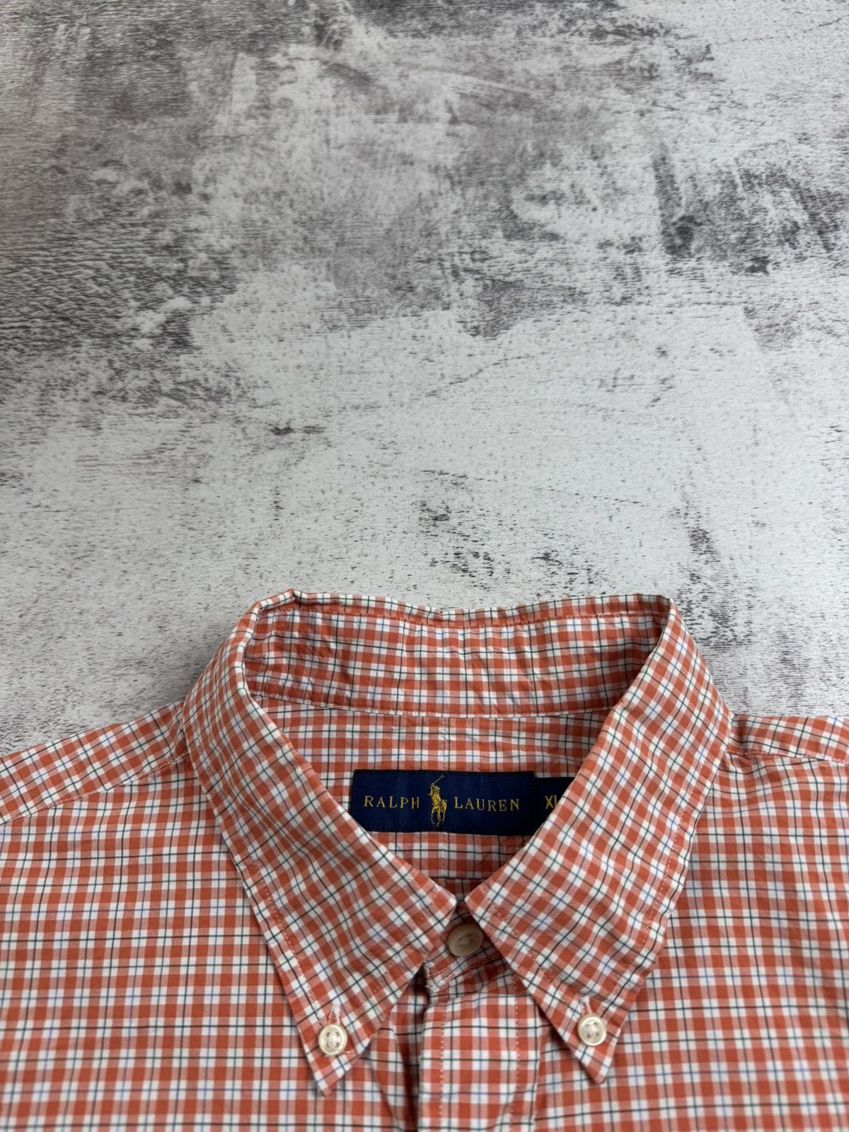 Polo Ralph Lauren Polo Ralph Lauren XL Orange Checked Button Colorful Men’s Plaid LongSleeve Shirt Size US XL / EU 56 / 4 - 9 Thumbnail