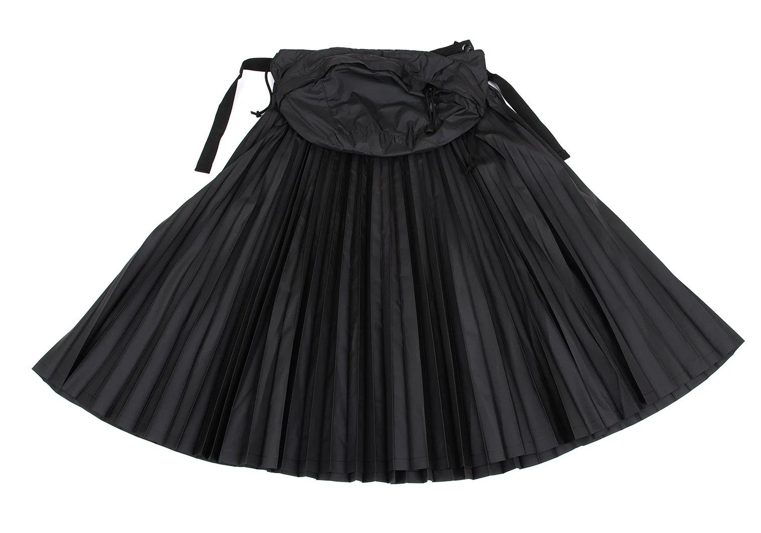 Junya Watanabe Accordion Pleats Wrap Skirt with Waist Pouch in Black Size US 30 / EU 46 - 13 Thumbnail