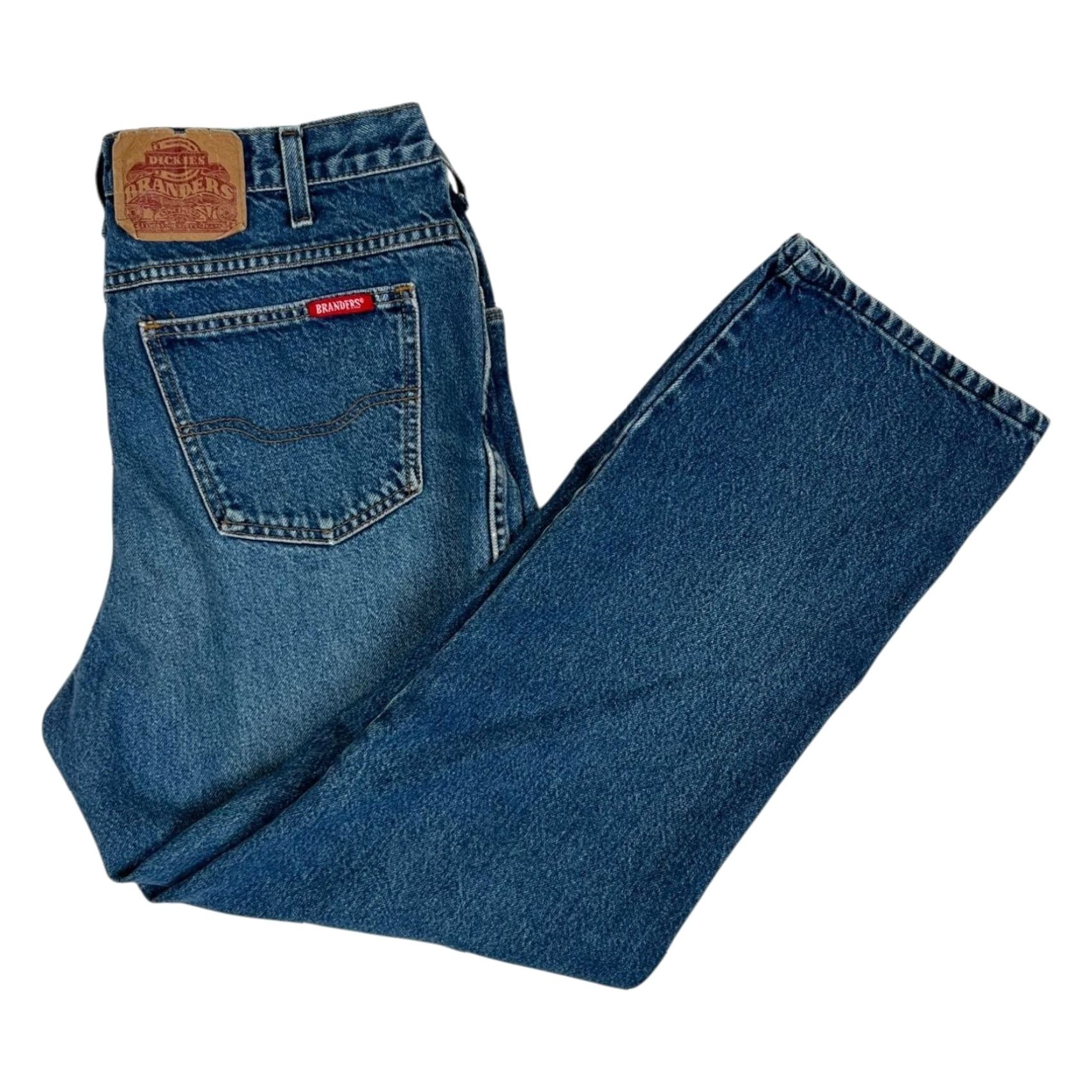 Dickies VINTAGE Dickies Jeans Mens 36x30 Blue Denim Straight Leg Classic Fit Pants Size US 36 / EU 52 - 2 Thumbnail
