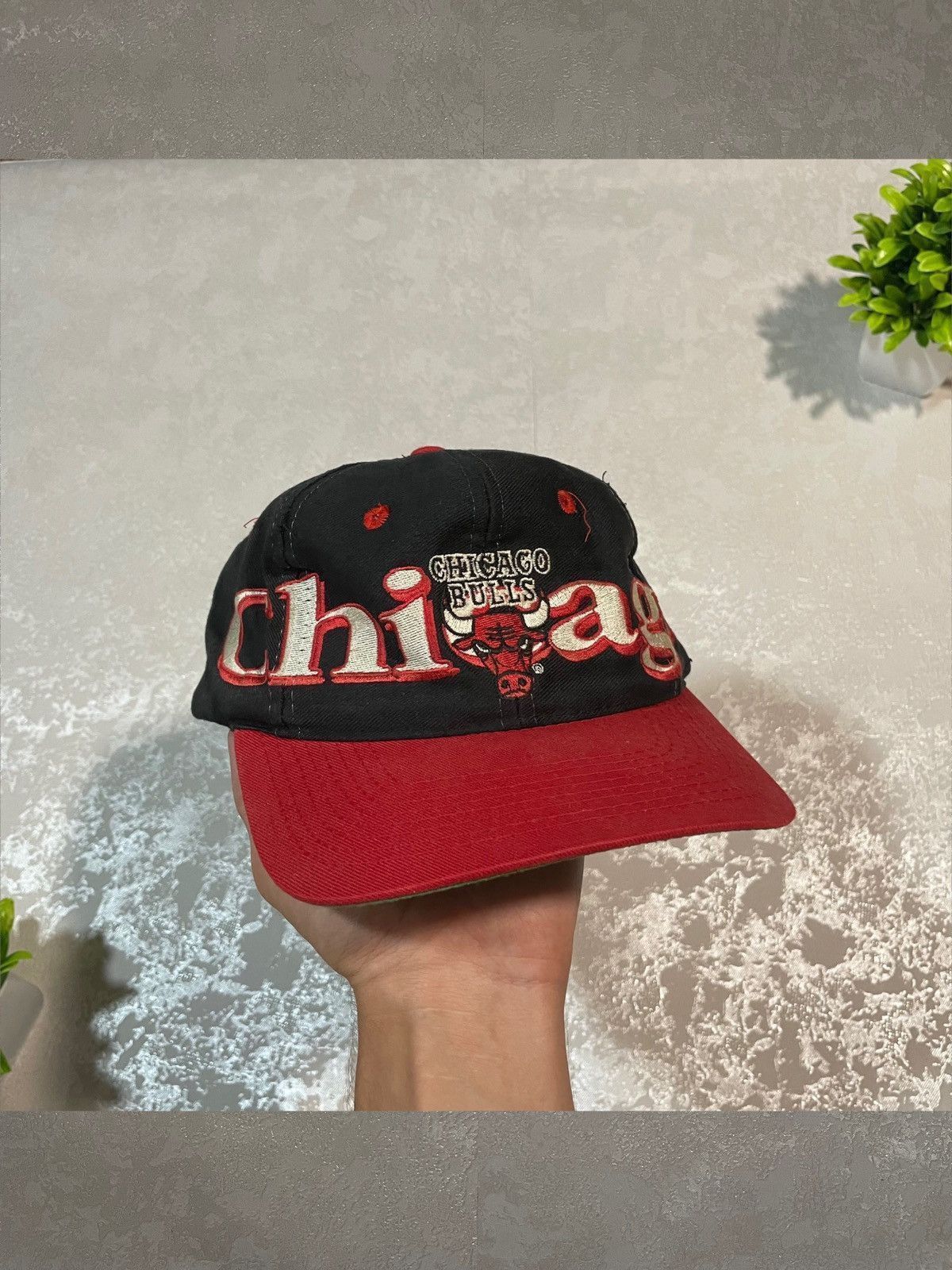 Vintage Chicago Bulls Big Logo Nba Logo 7 Cap