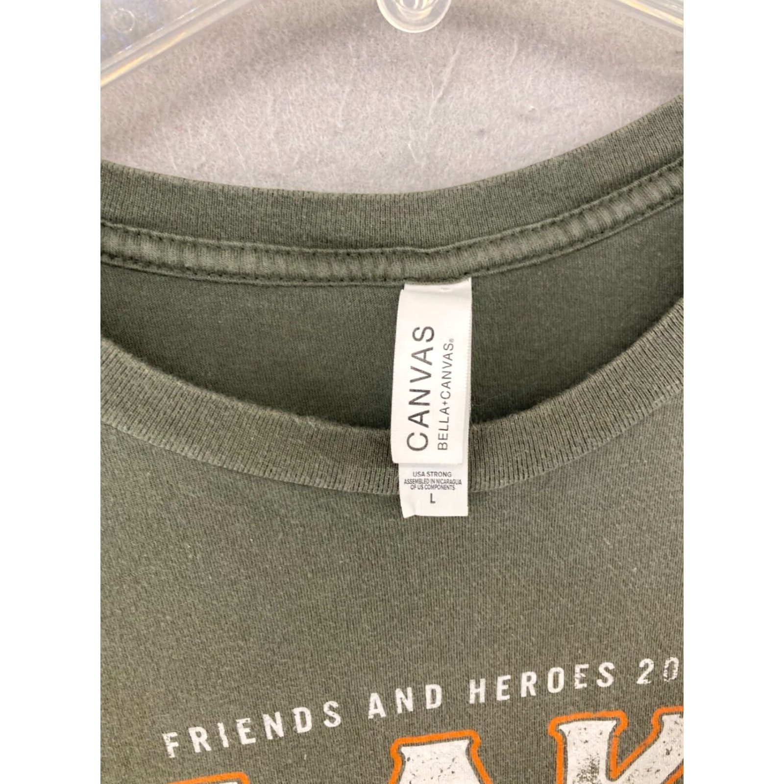Vintage Canvas Blake Shelton Mens Concert TShirt L Green Shirt Men Adult Large Graphic Print Skull Wings Angel Country Fans Decade None Size US L / EU 52-54 / 3 - 5 Thumbnail