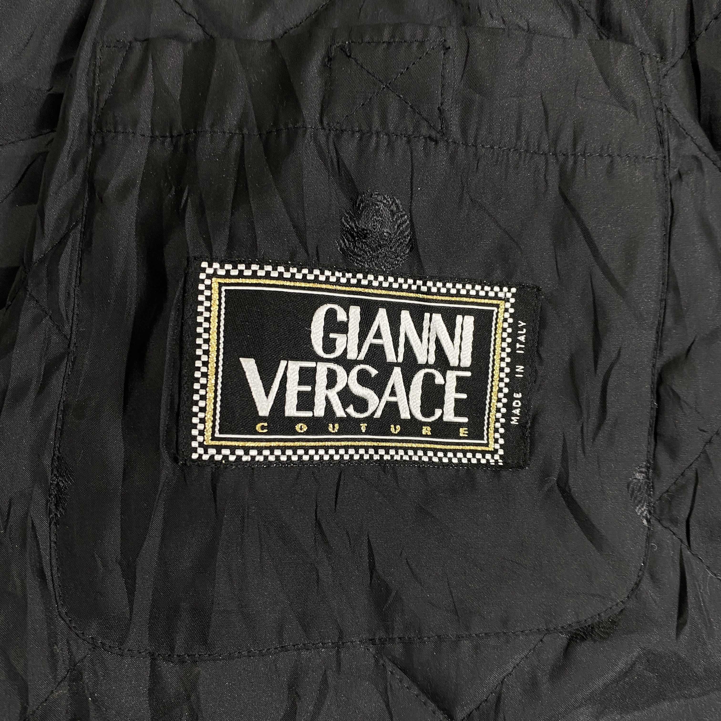 14th Addiction Vintage Gianni Versace Italy Black Medium Jacket- J440 Size US M / EU 48-50 / 2 - 12 Thumbnail