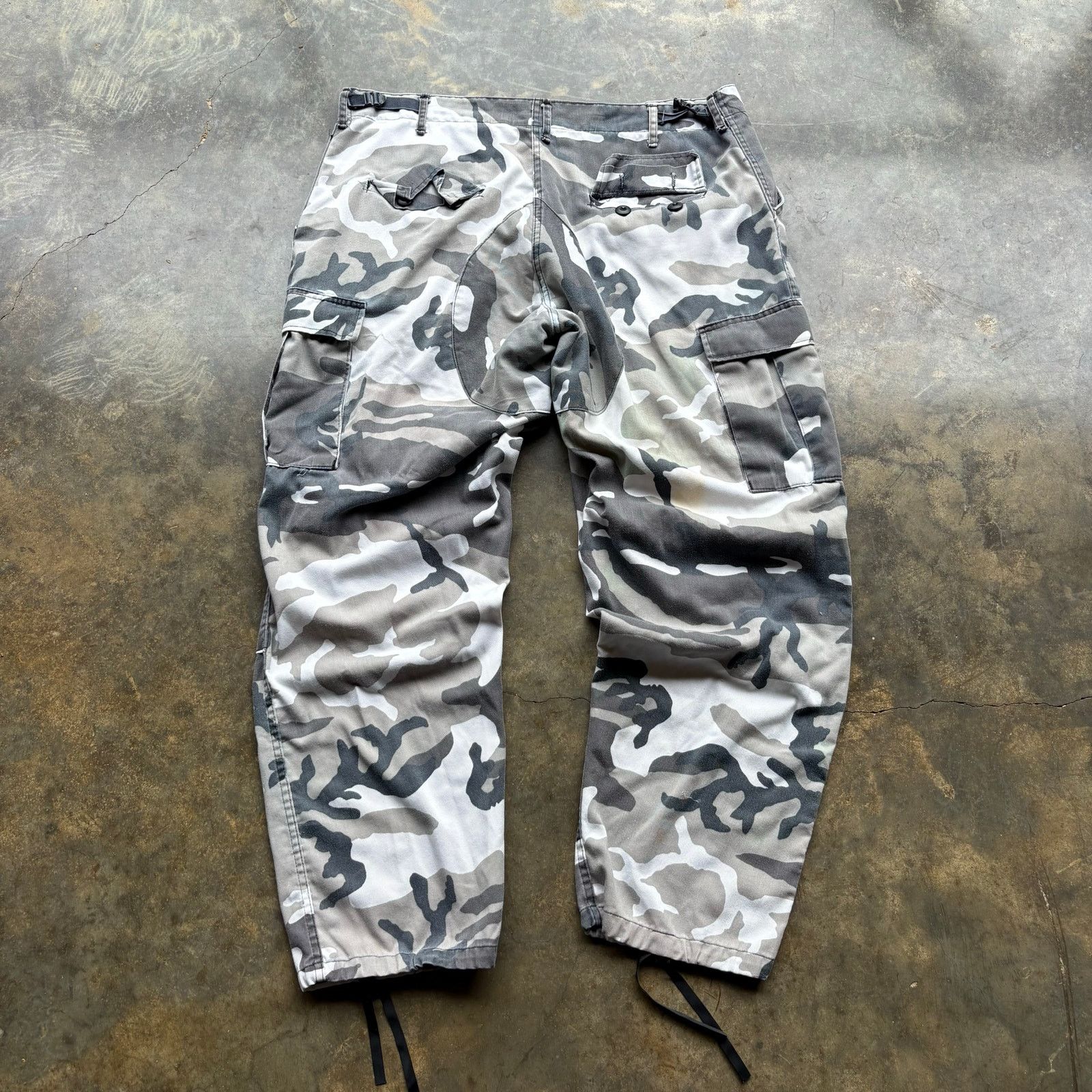 Vintage East German NVA Rain Camo Winter Field Trousers