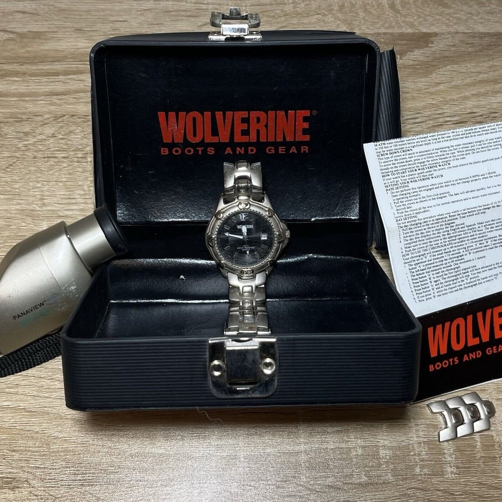 Wolverine Wolverine Silver Steel Water Resist Quartz Watch + Monocular Size ONE SIZE - 7 Thumbnail