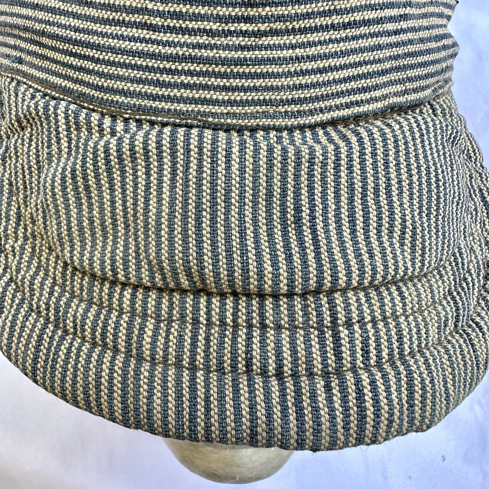Vintage VINTAGE 1920s Cross Weave Railroad Cap HaT Original Cap Workwear Size 7 Men's Hats Size ONE SIZE - 3 Thumbnail