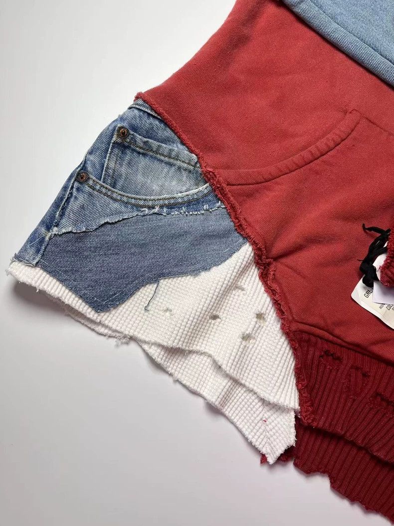 Greg Lauren greg lauren size 1 Splicing pure cotton hooded sweatshirt Size US S / EU 44-46 / 1 - 2 Thumbnail
