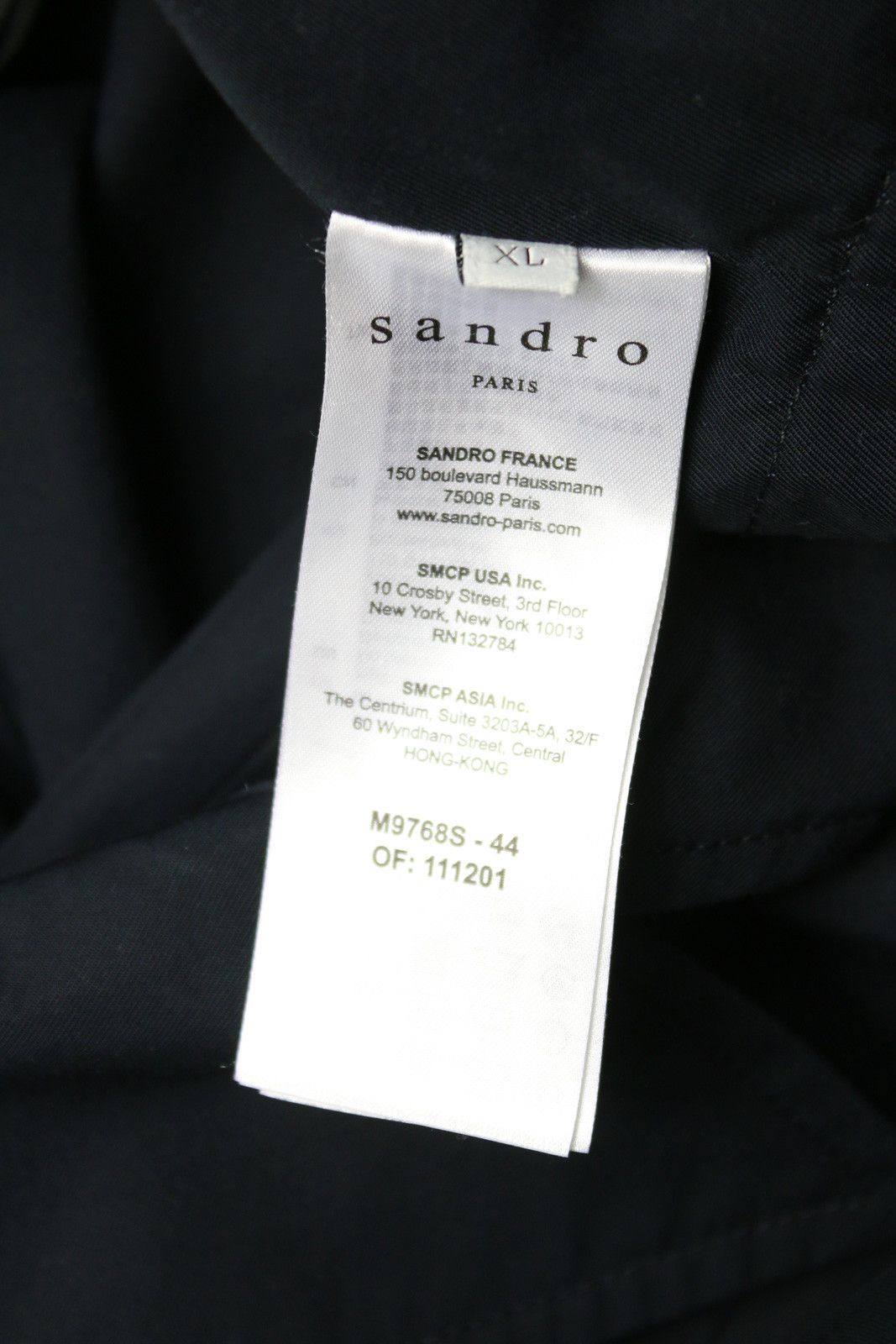 Sandro SANDRO Coat Men's XL Button Up Notch Lapel Knee-Length Size US XL / EU 56 / 4 - 7 Thumbnail