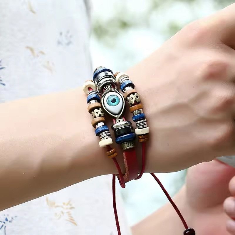 Japanese Brand × Jewelry Bohemian boho hippie evil eye beads gothic bracelet Size ONE SIZE - 1 Thumbnail