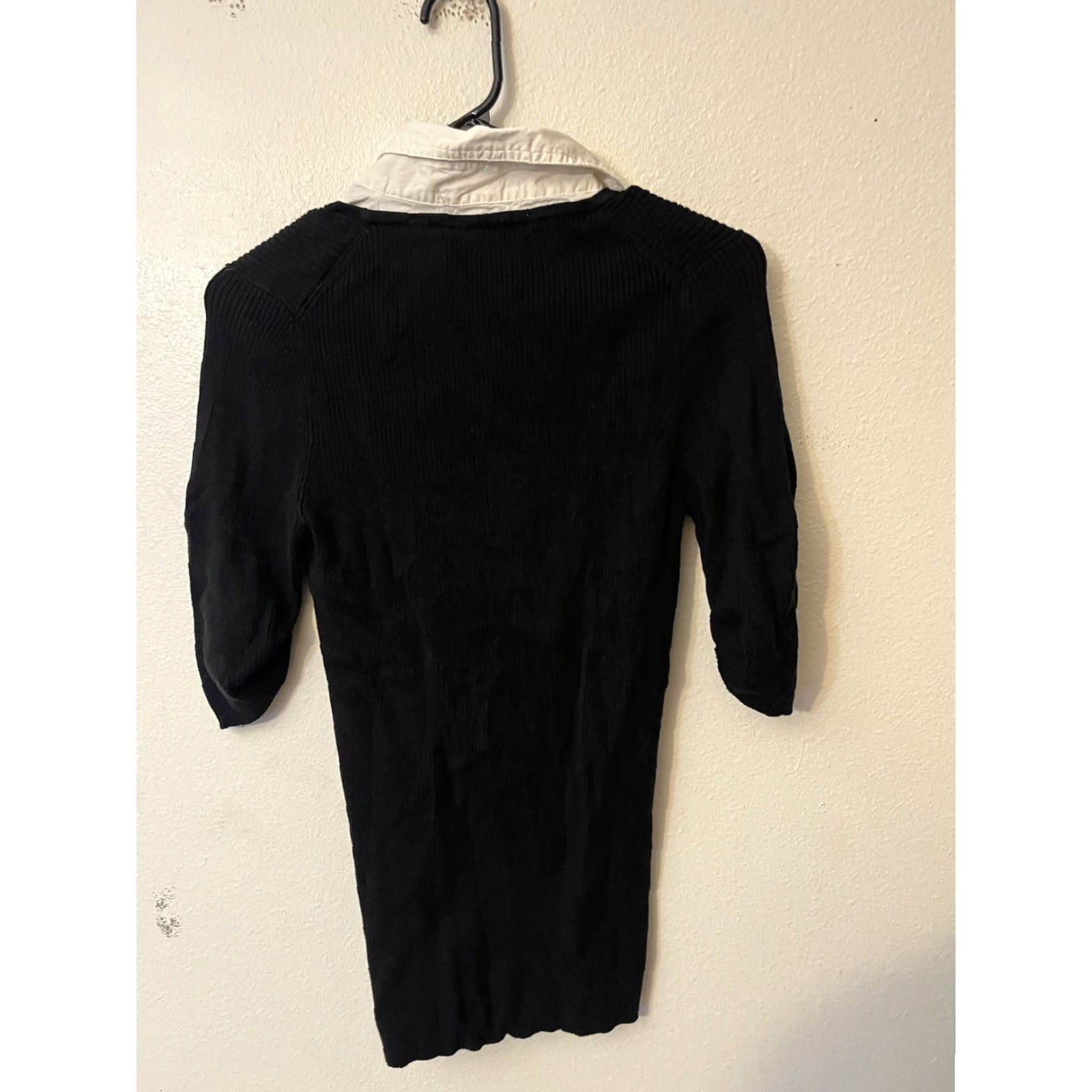 Michael Kors Michael Kors Black Collared Sweater Shirt XS Slim Fit Womens Size XS / US 0-2 / IT 36-38 - 3 Thumbnail