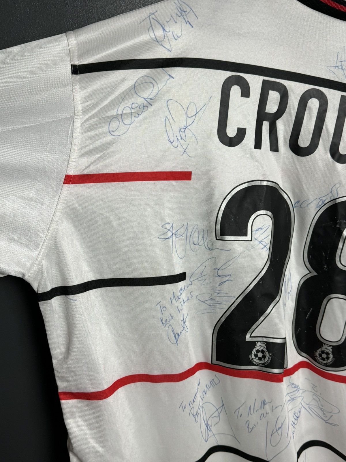 Le Coq Sportif Queens Park Rangers 99/00 Away Crouch Signed Football Jersey Size US XXL / EU 58 / 5 - 5 Thumbnail