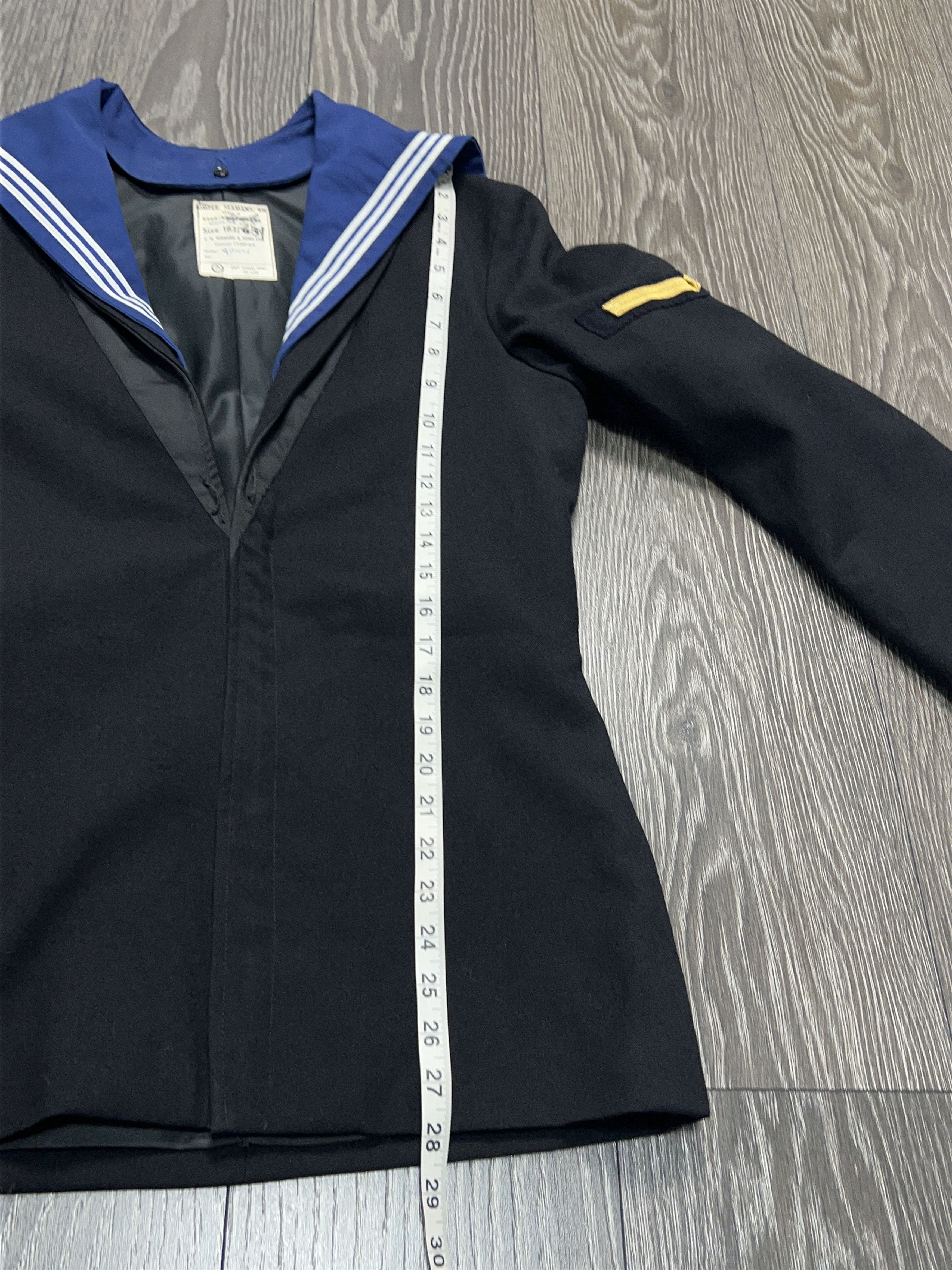 Vintage Royal British Navy Jumper Seamans Sailor Marine Sweater Size US XS / EU 42 / 0 - 13 Thumbnail