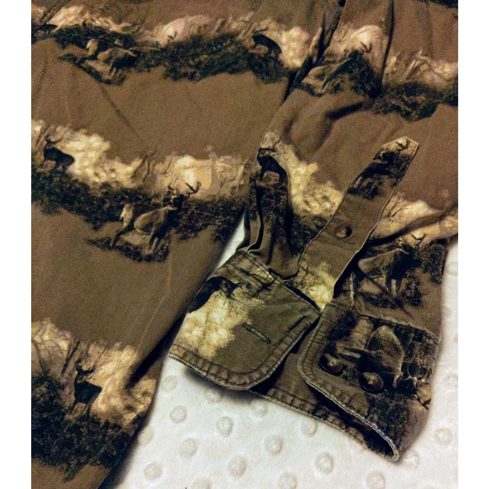 Vintage Cabela's Shirt Mens L Deer Print Camo Outdoor Hunting Button Fishing Long Sleeve Shirt Size US L / EU 52-54 / 3 - 2 Thumbnail