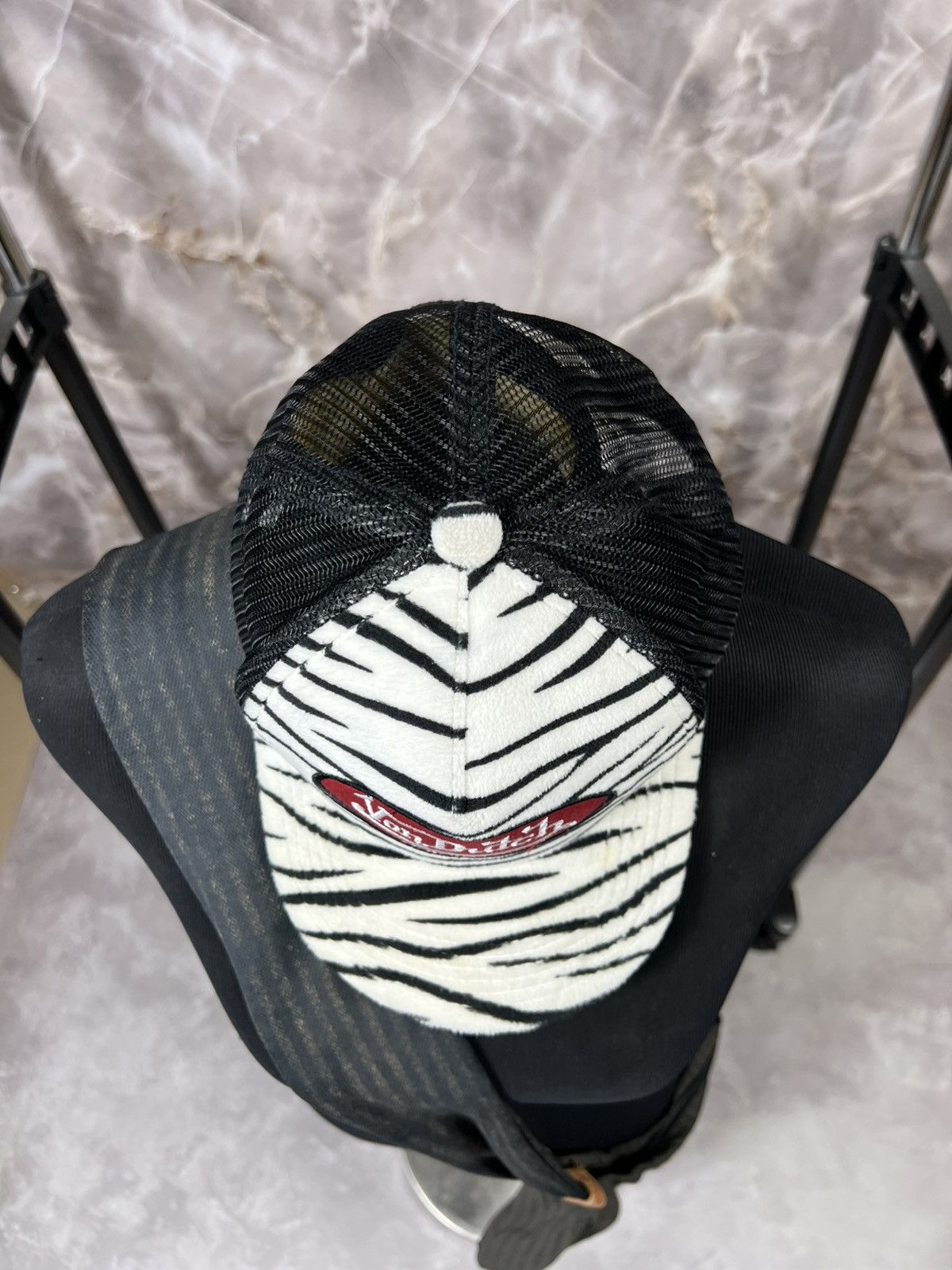 Vintage × Von Dutch Rare Von Dutch Fleece Mesh Y2kCap Size ONE SIZE - 6 Thumbnail