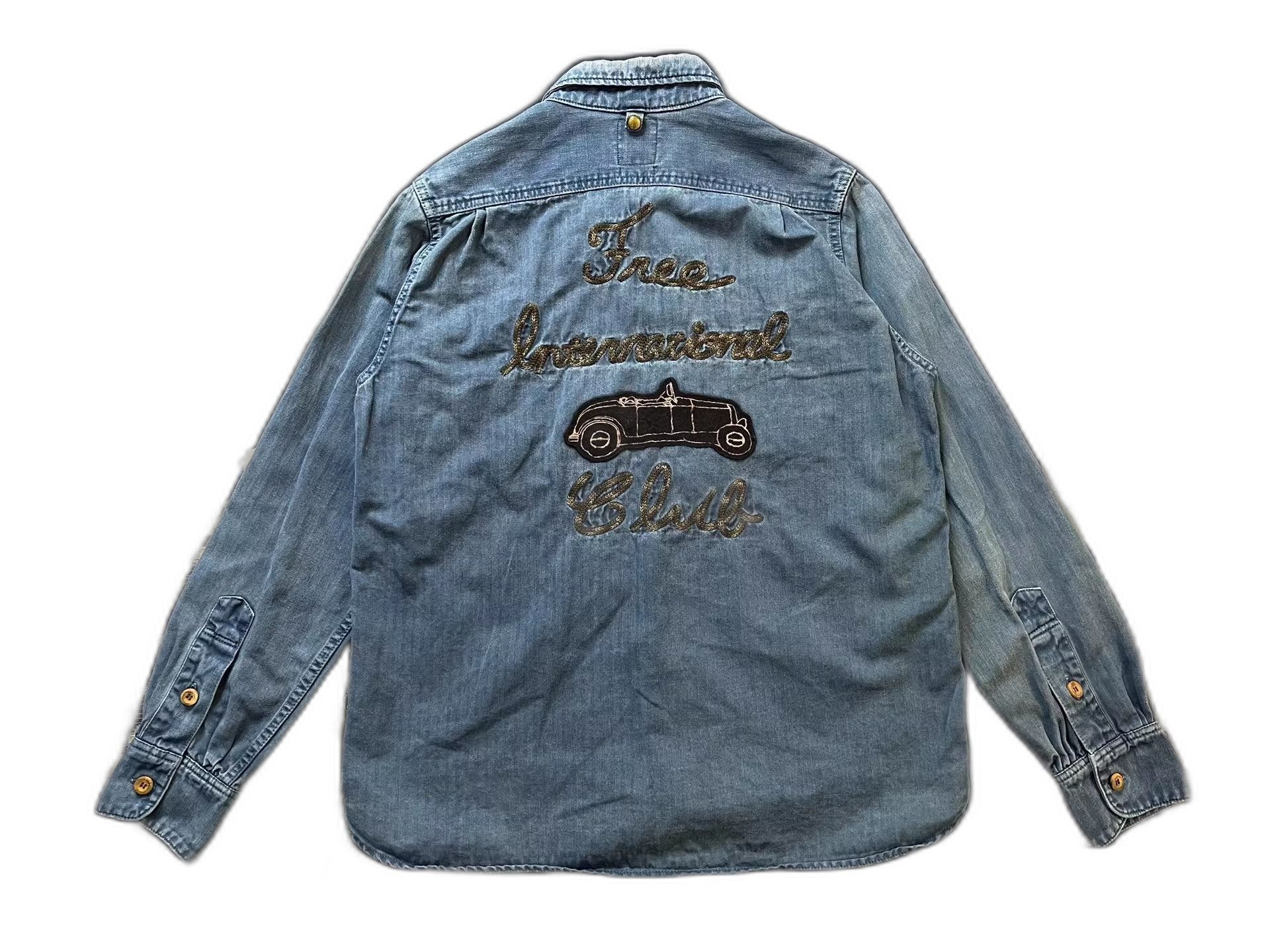 Visvim visvim 15AW Orange Hand Embroidery Shirt Size US M / EU 48-50 / 2 - 1 Thumbnail