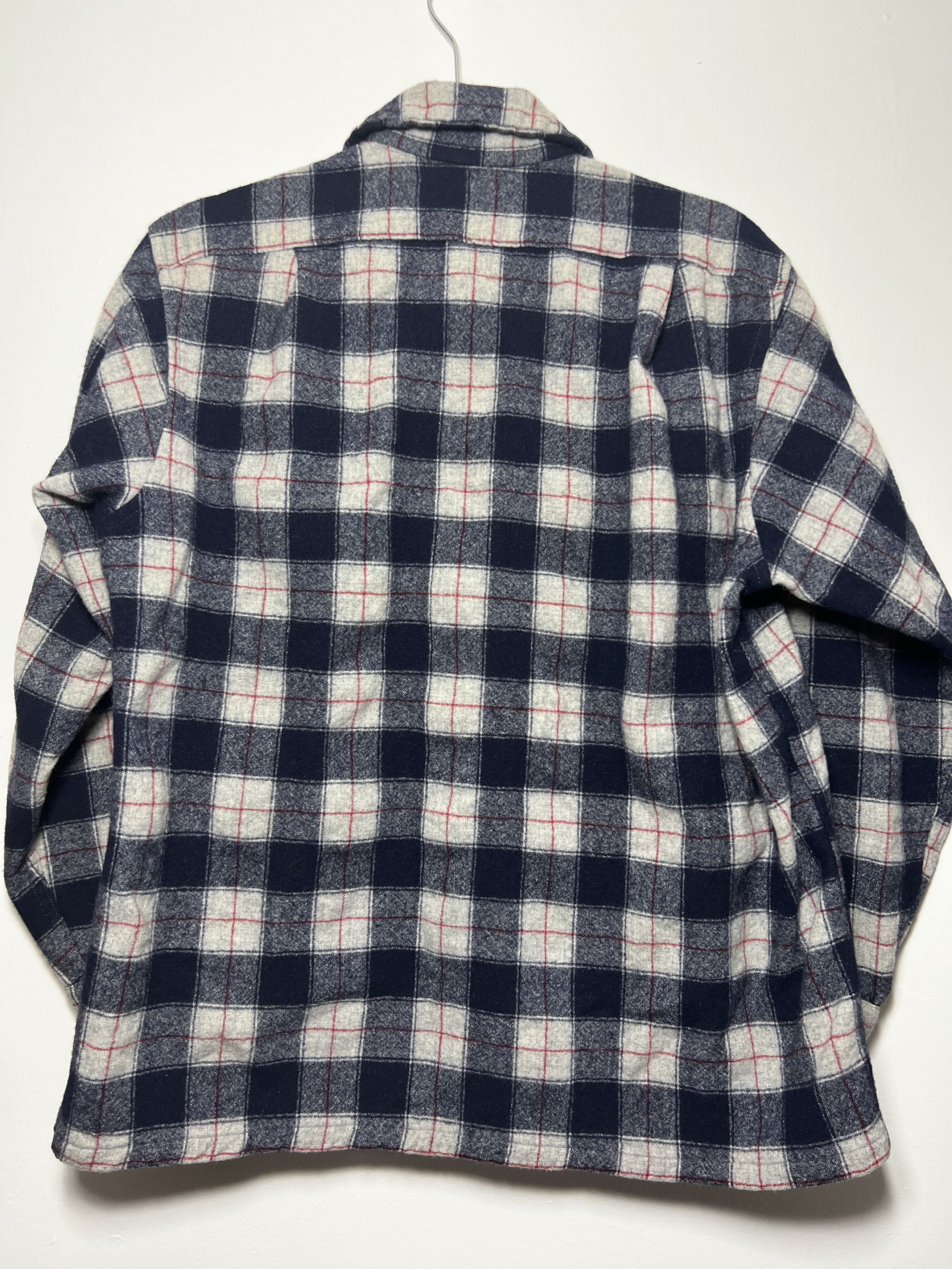 Pendleton × Vintage Vintage 1960's Pendleton Red White and Blue Wool Shirt Size US L / EU 52-54 / 3 - 7 Thumbnail