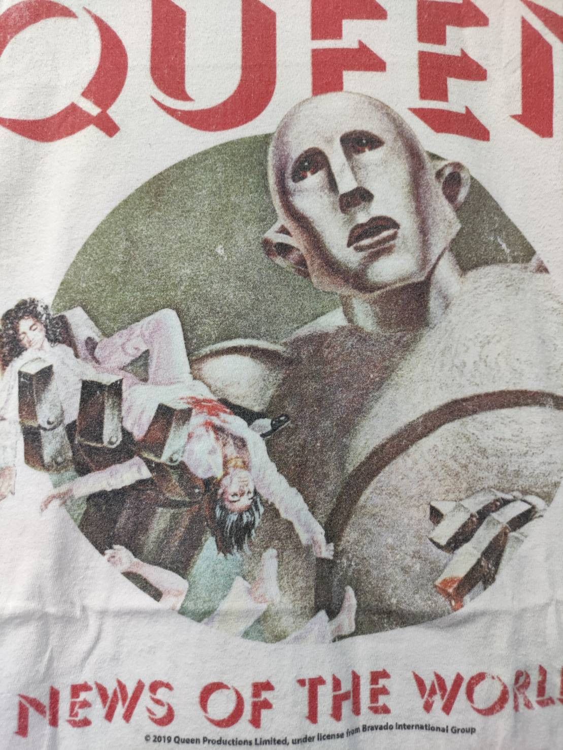 Band Tees Queen " News Of The World " Album Promo T-Shirt Size US L / EU 52-54 / 3 - 3 Thumbnail