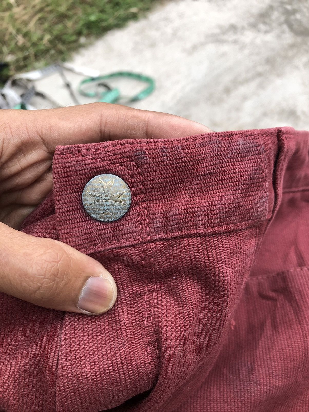 Japanese Brand FLARED⚡️⚡️SOUTH ROAD Japan Maroon Chinos Pants Size US 34 / EU 50 - 4 Thumbnail