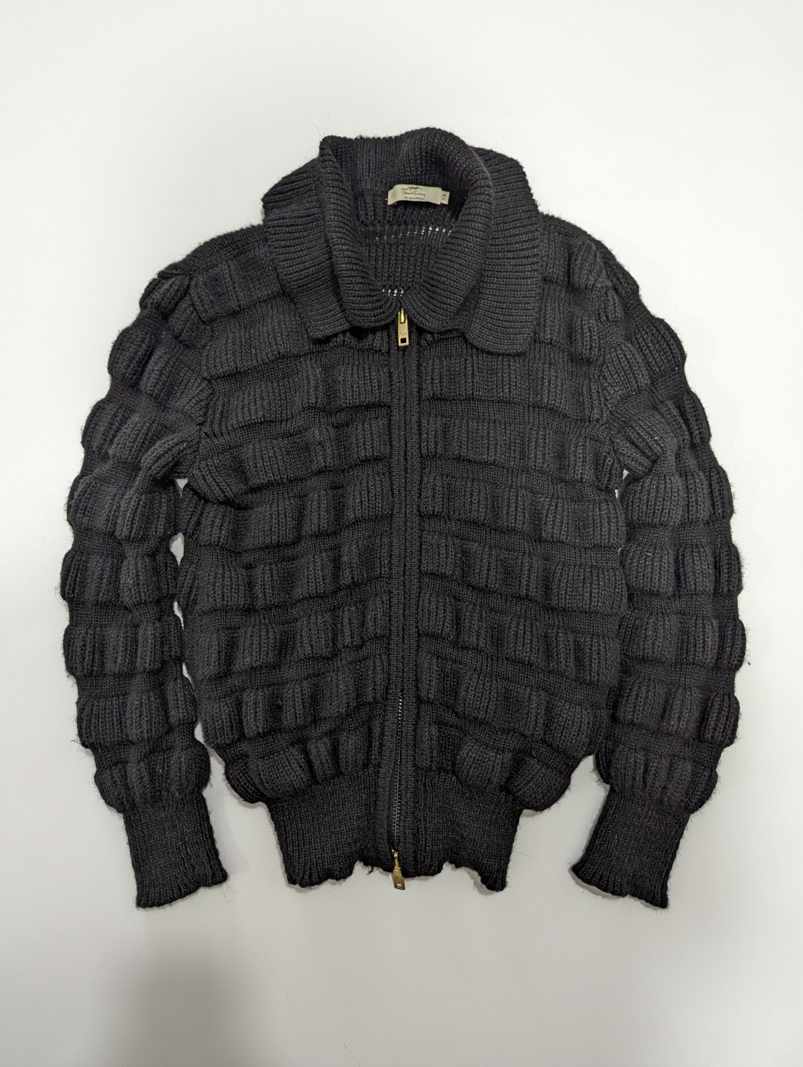 Burberry Thomas Burberry By Burberry Zip Oversized Alpaca Sweater Size S / US 4 / IT 40 - 1 Thumbnail