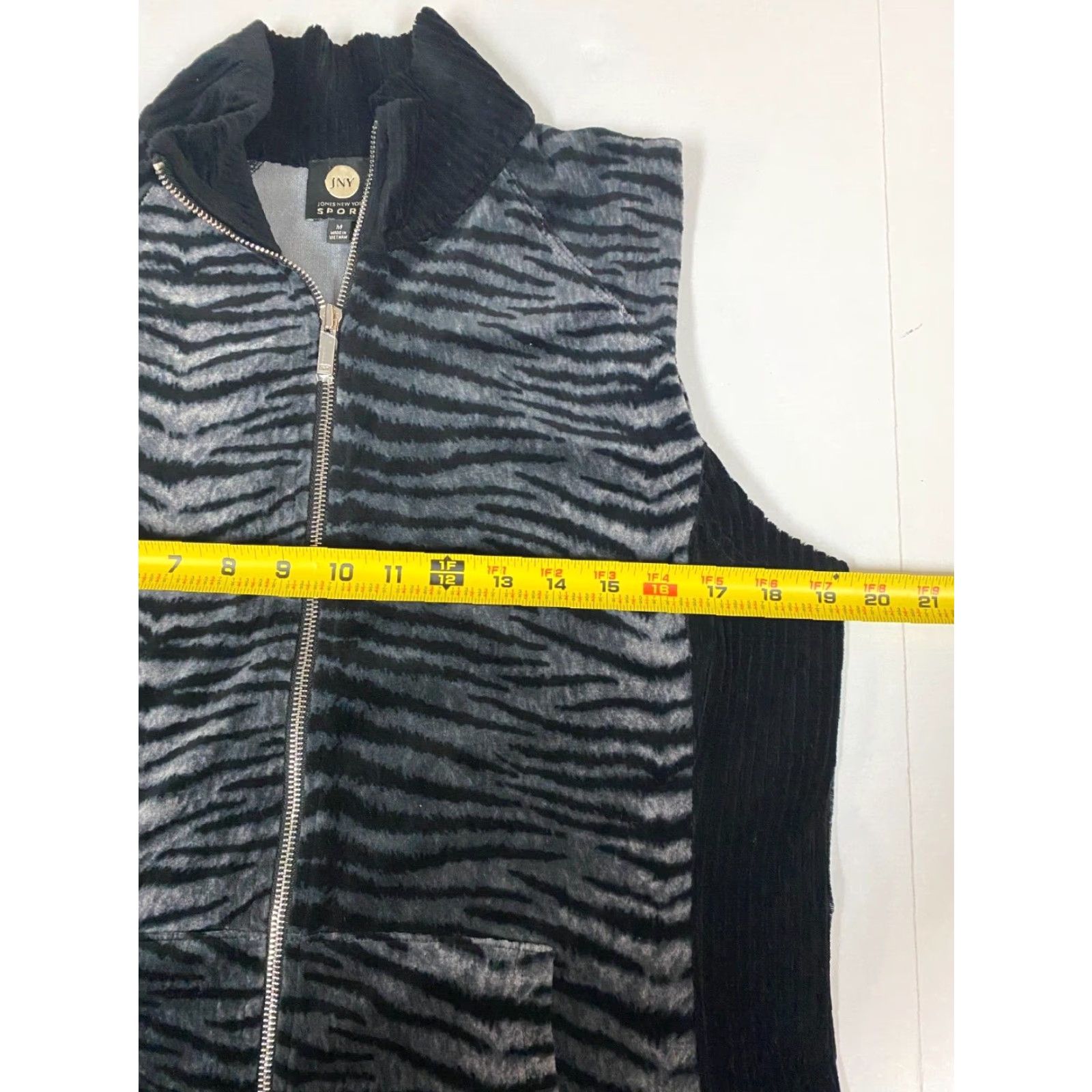 Jones New York Jones New York Womens Vest M Black Full Zip Sport Stretch Quilted Knit Sleeveless Jersey 2000s Womens Size M / US 6-8 / IT 42-44 - 5 Thumbnail