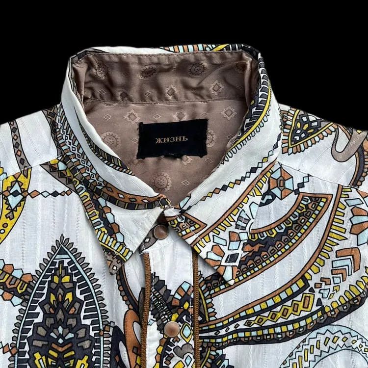Japanese Brand Japanese Geapaeck Pattern Shirt Size US L / EU 52-54 / 3 - 3 Thumbnail
