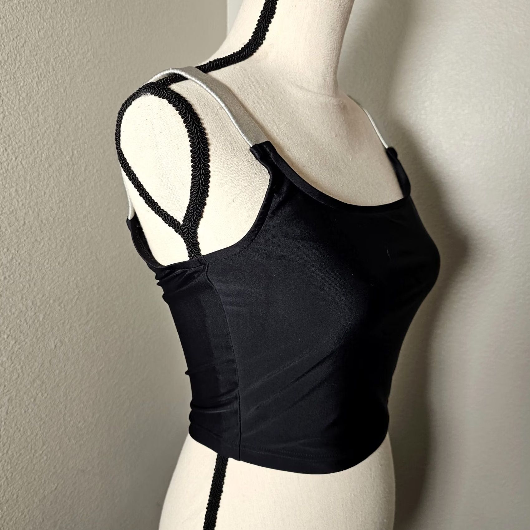 Speedo Speedo Tankini Swimsuit Top Women's Quick Dry Full Coverage Swim Top Black S Size S / US 4 / IT 40 - 4 Thumbnail