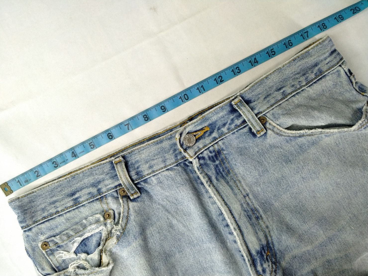 Levi's Light Blue Wash Vintage Levi's 505 36x30.5 Denim -JN847 Size US 36 / EU 52 - 5 Thumbnail