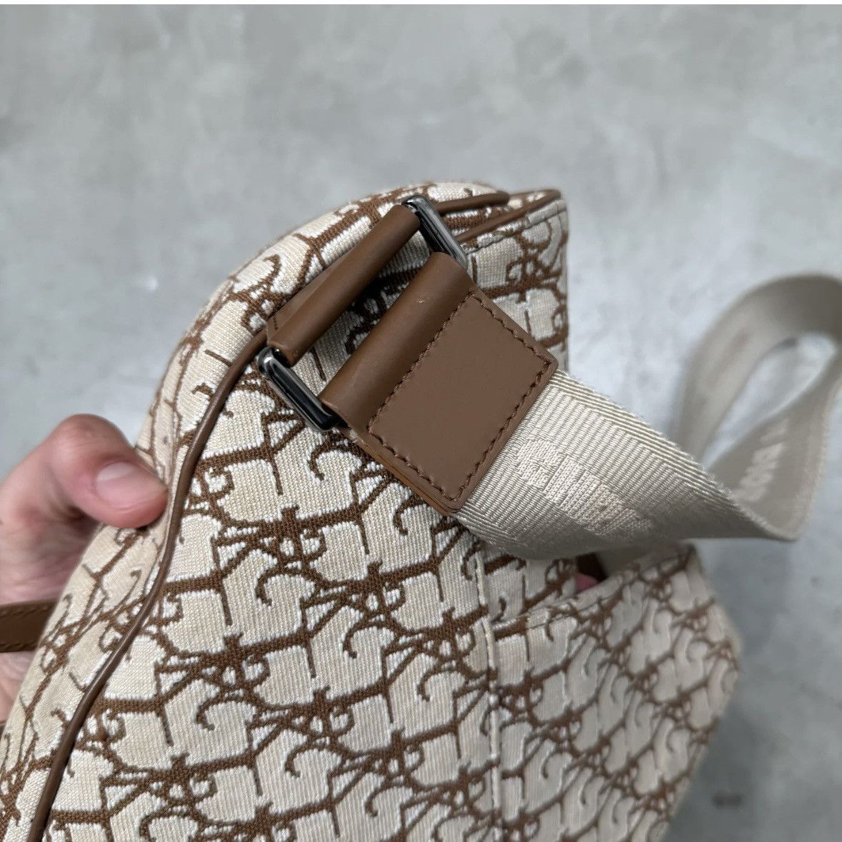 Dior × Travis Scott Dior x CACTUS JACK Oblique Jacquard Saddle Bag Size ONE SIZE - 9 Thumbnail