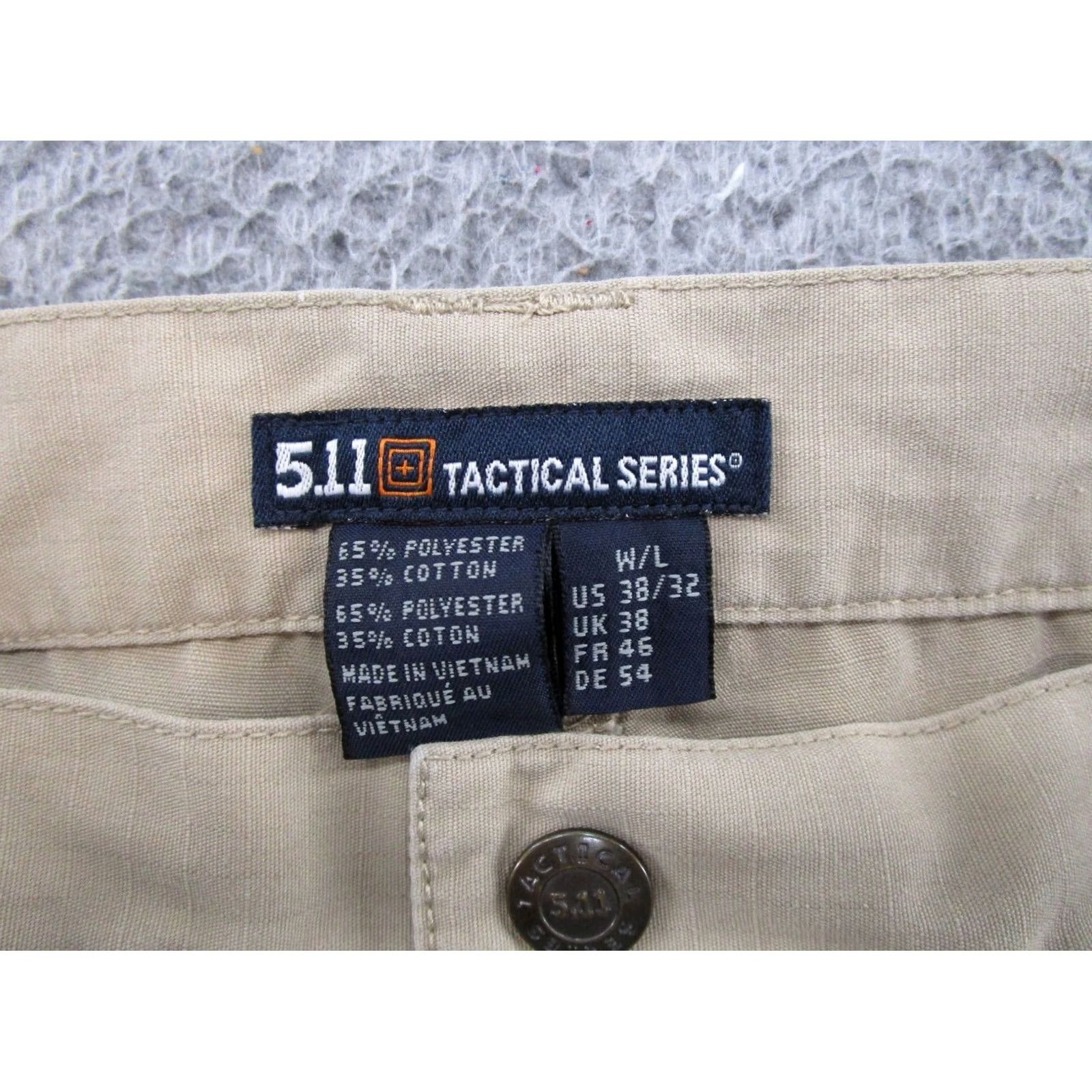 Vintage 511 Tactical Cargo Pants Beige Elastic Waist Double Knee Mens SZ 38x32 Regular Inseam 32 Size US 38 / EU 54 - 4 Thumbnail