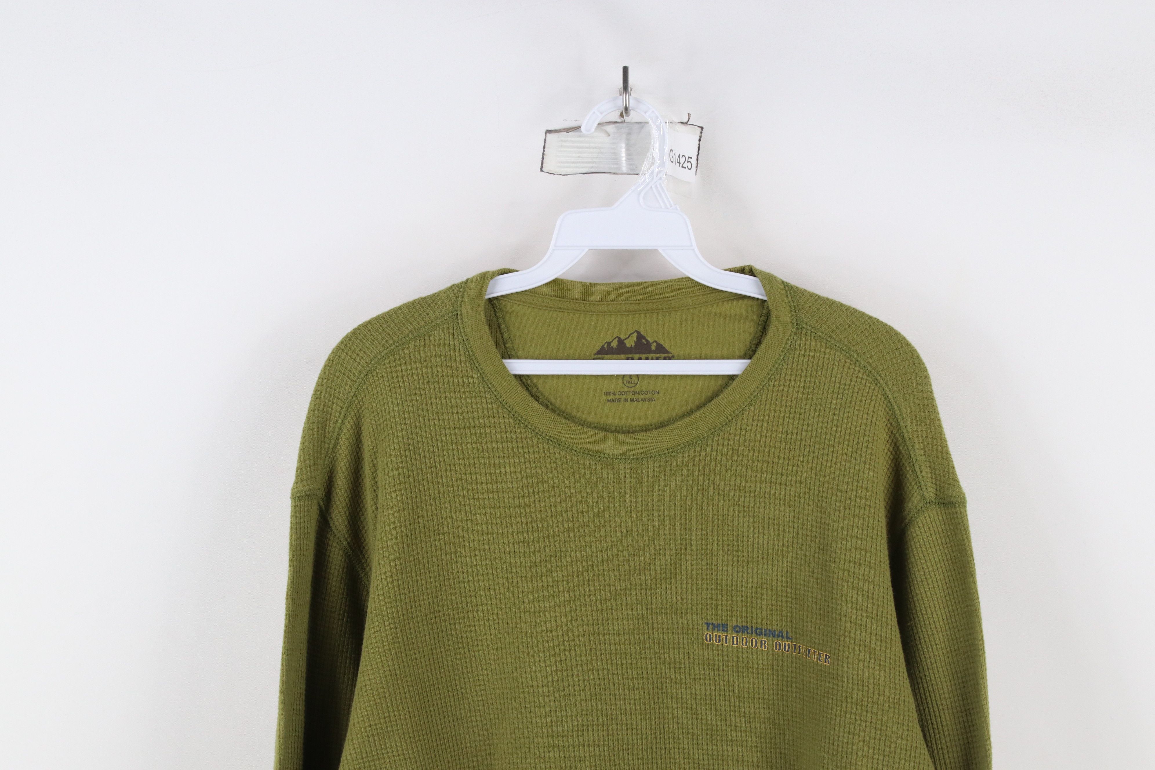 Eddie Bauer × Vintage Vintage Y2K Eddie Bauer Waffle Knit Long Sleeve T-Shirt Size US L / EU 52-54 / 3 - 2 Thumbnail