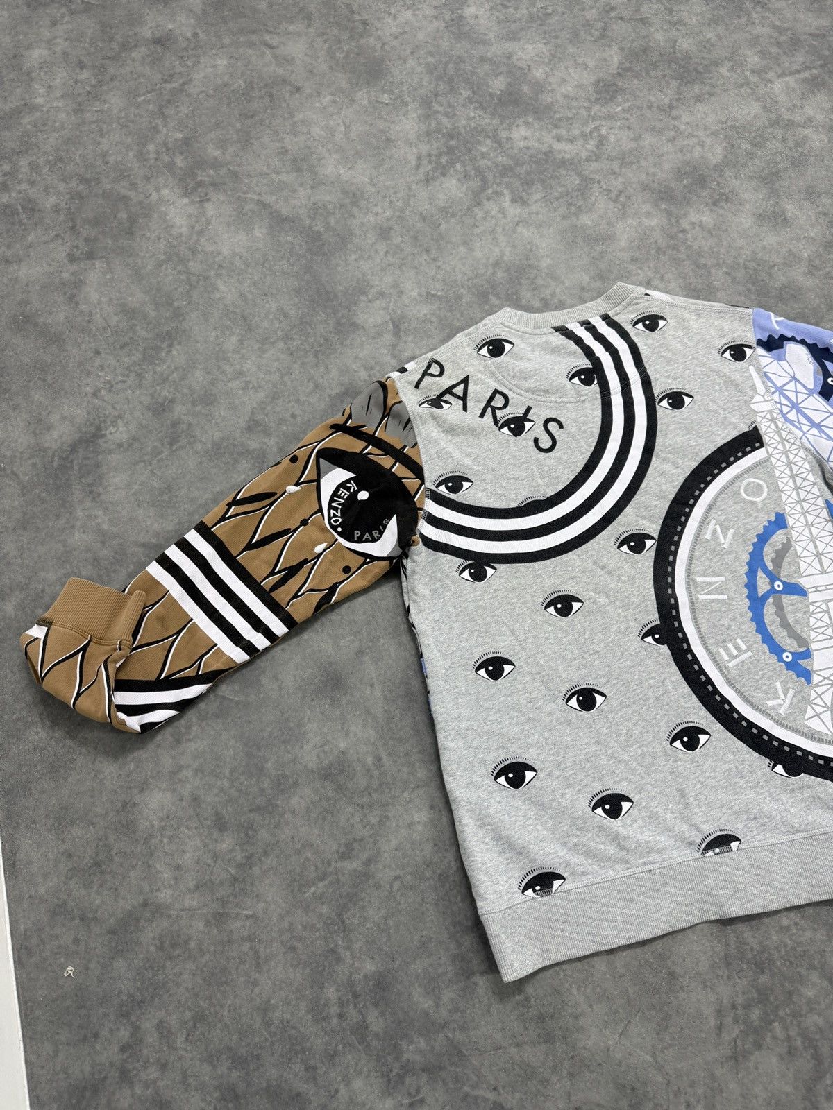 Kenzo Multicolor crewneck kenzo allover print lion eiffel tower Size US S / EU 44-46 / 1 - 5 Thumbnail