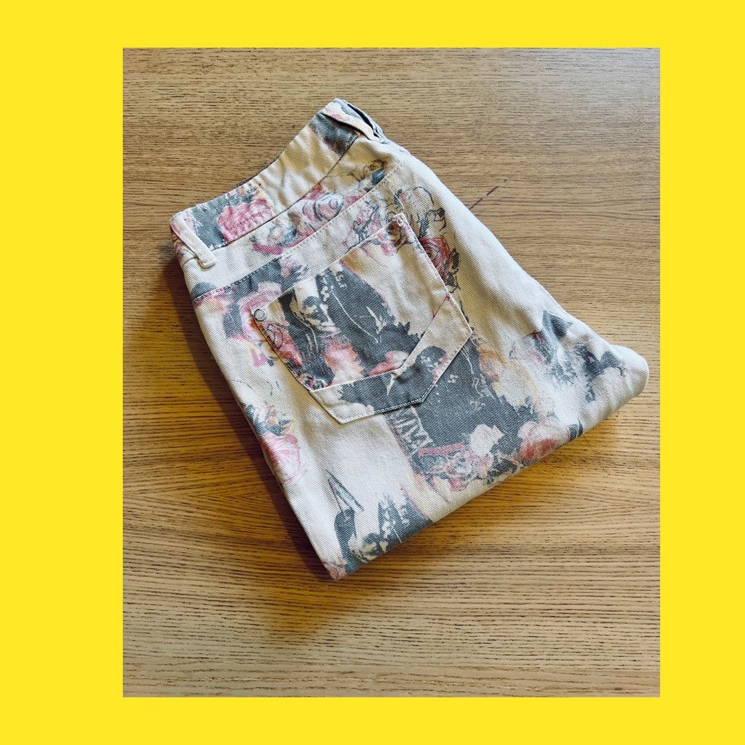 Insight Insight Skinny Stretch Art Jeans – Floral Print Size 28" / US 6 / IT 42 - 4 Thumbnail