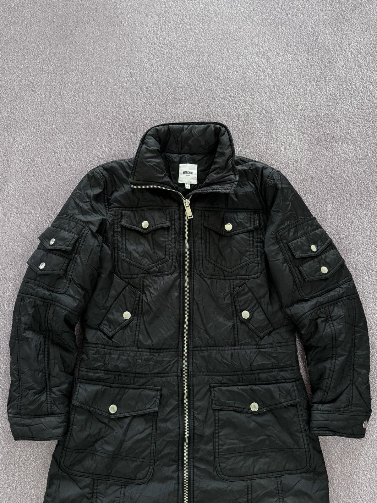 Moschino 00’s Moschino Jeans Nylon Multiple Pockets Parka Jacket Size M / US 6-8 / IT 42-44 - 2 Thumbnail