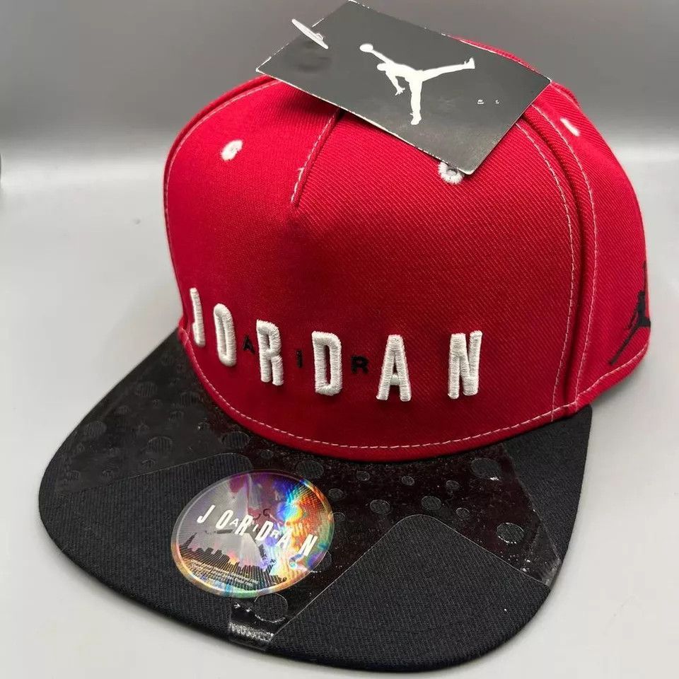 Jordan Brand Air Jordan Hat Men Red Embroidered Jumpman Snap Back Cap Size ONE SIZE - 2 Thumbnail