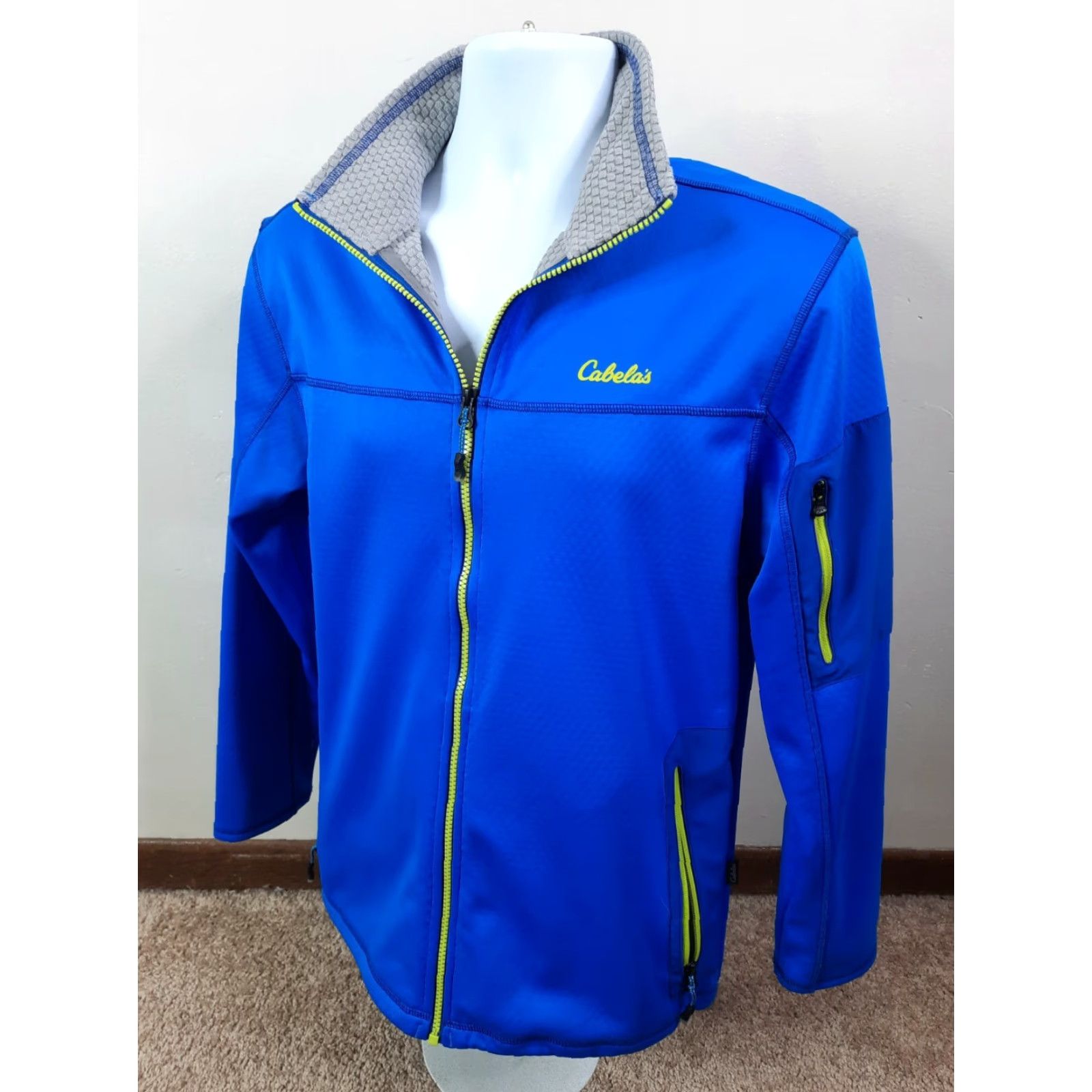 Vintage Cabela's Men’s Full Zip Blue Jacket Shirt? Size US M / EU 48-50 / 2 - 4 Thumbnail