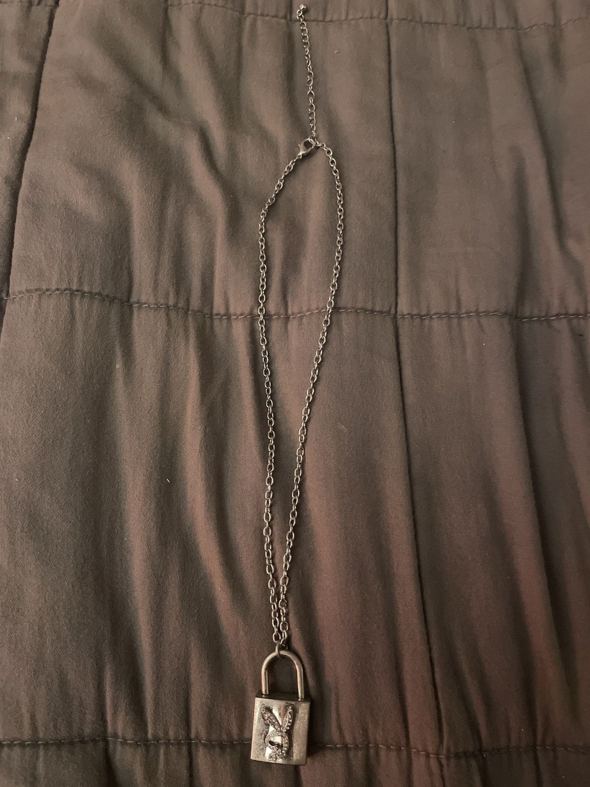 Playboy bunny lock necklace hot sale