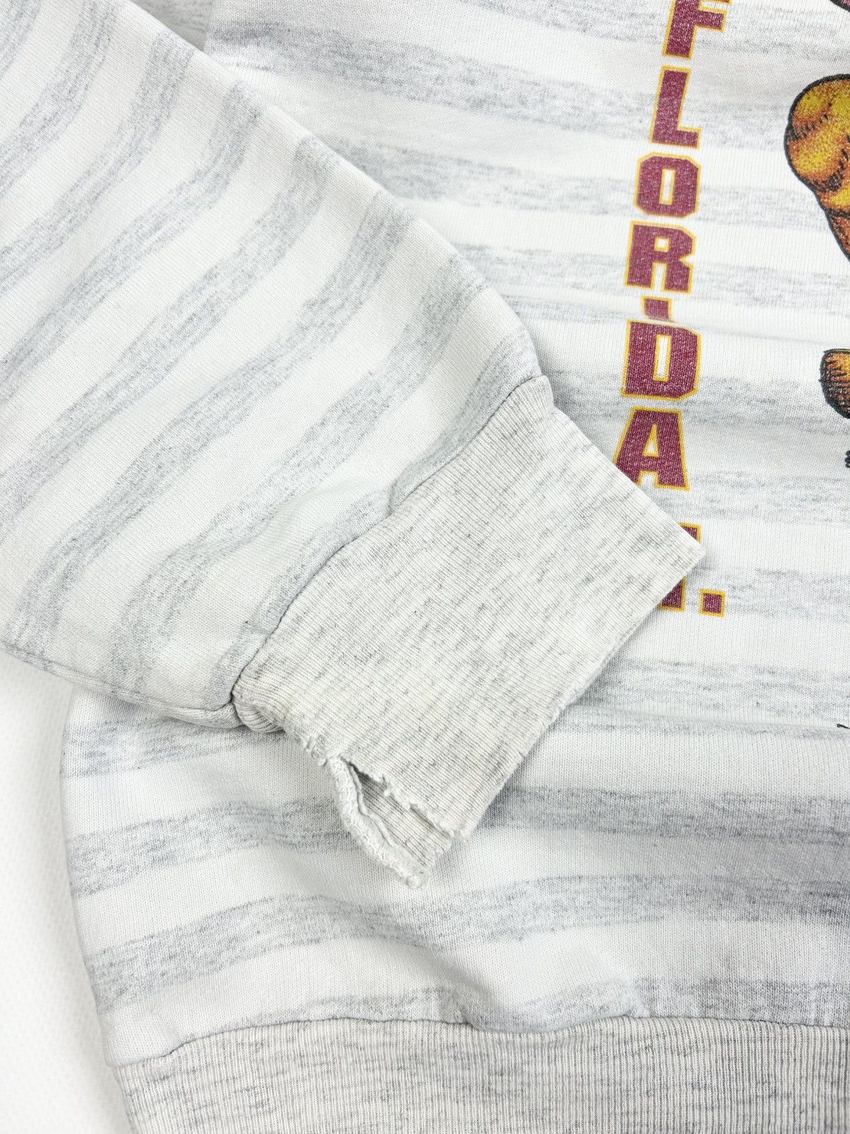 Vintage Vintage 1993 FSU SEMINOLES Striped Gray Sweatshirt Rare USA Size US L / EU 52-54 / 3 - 11 Thumbnail