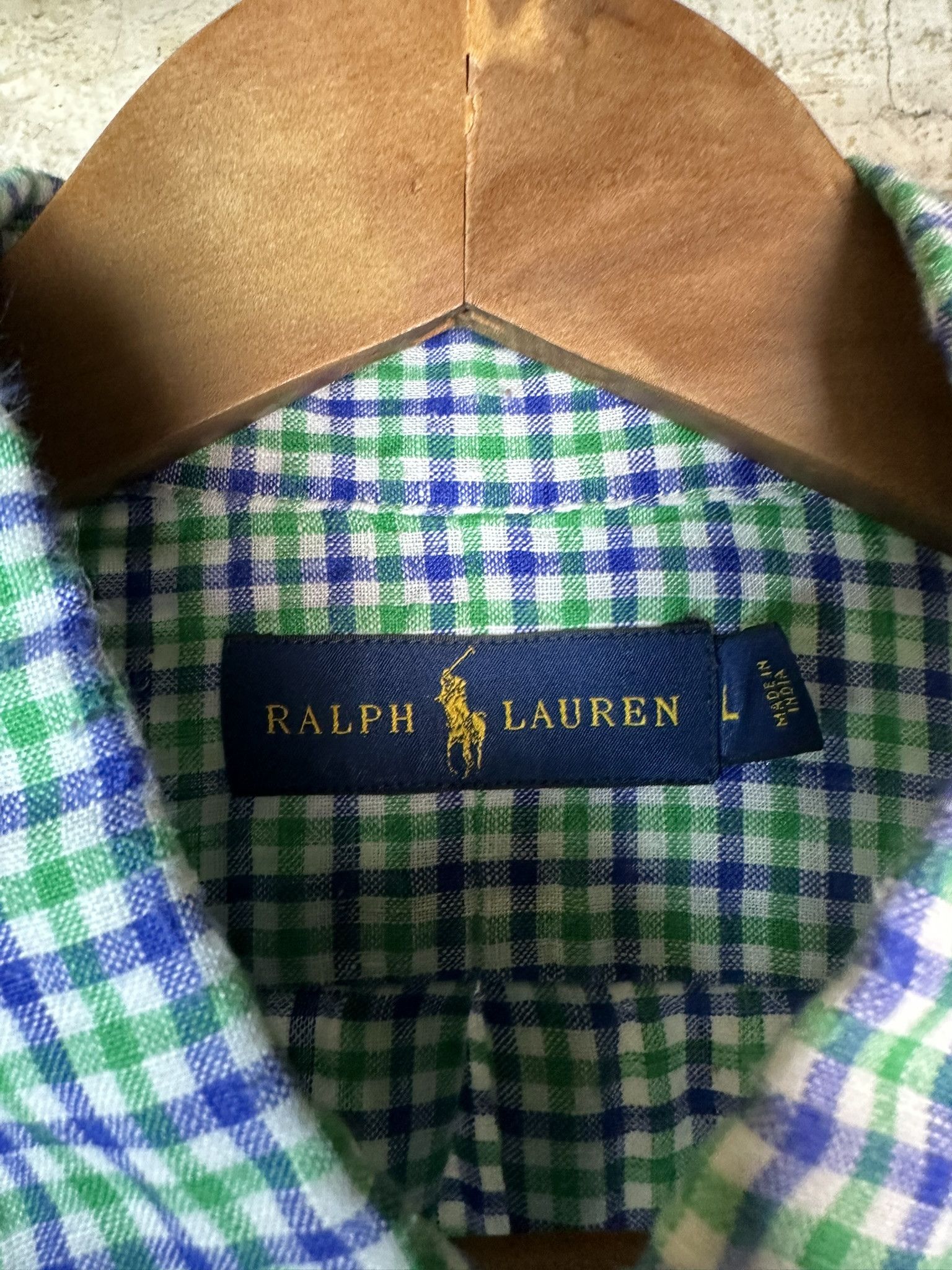 Ralph Lauren Ralph Lauren Linen Checked Button Up Shirt Size US L / EU 52-54 / 3 - 13 Thumbnail