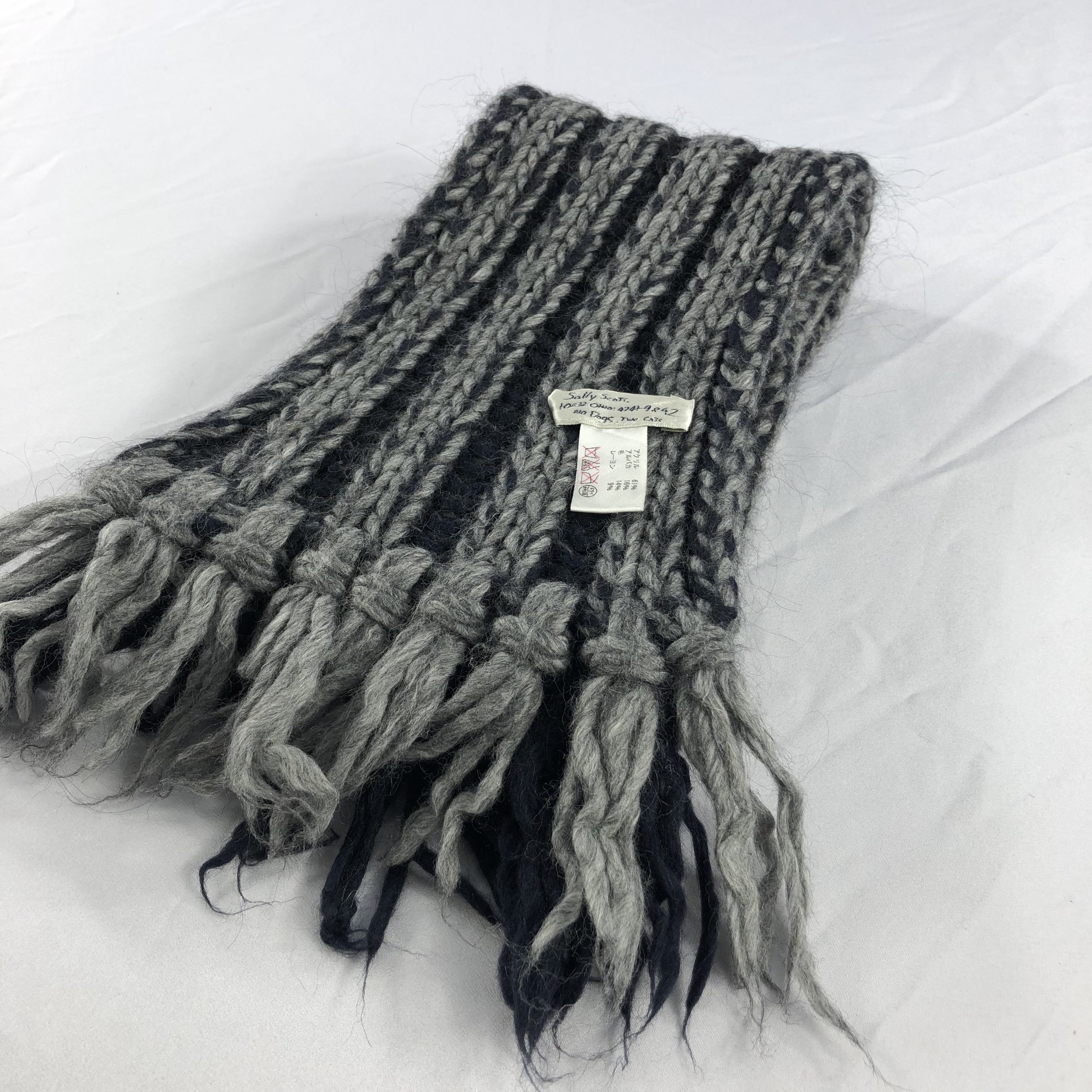 Vintage Sally Scott Wool Scarf Muffler V926 Size ONE SIZE - 3 Thumbnail