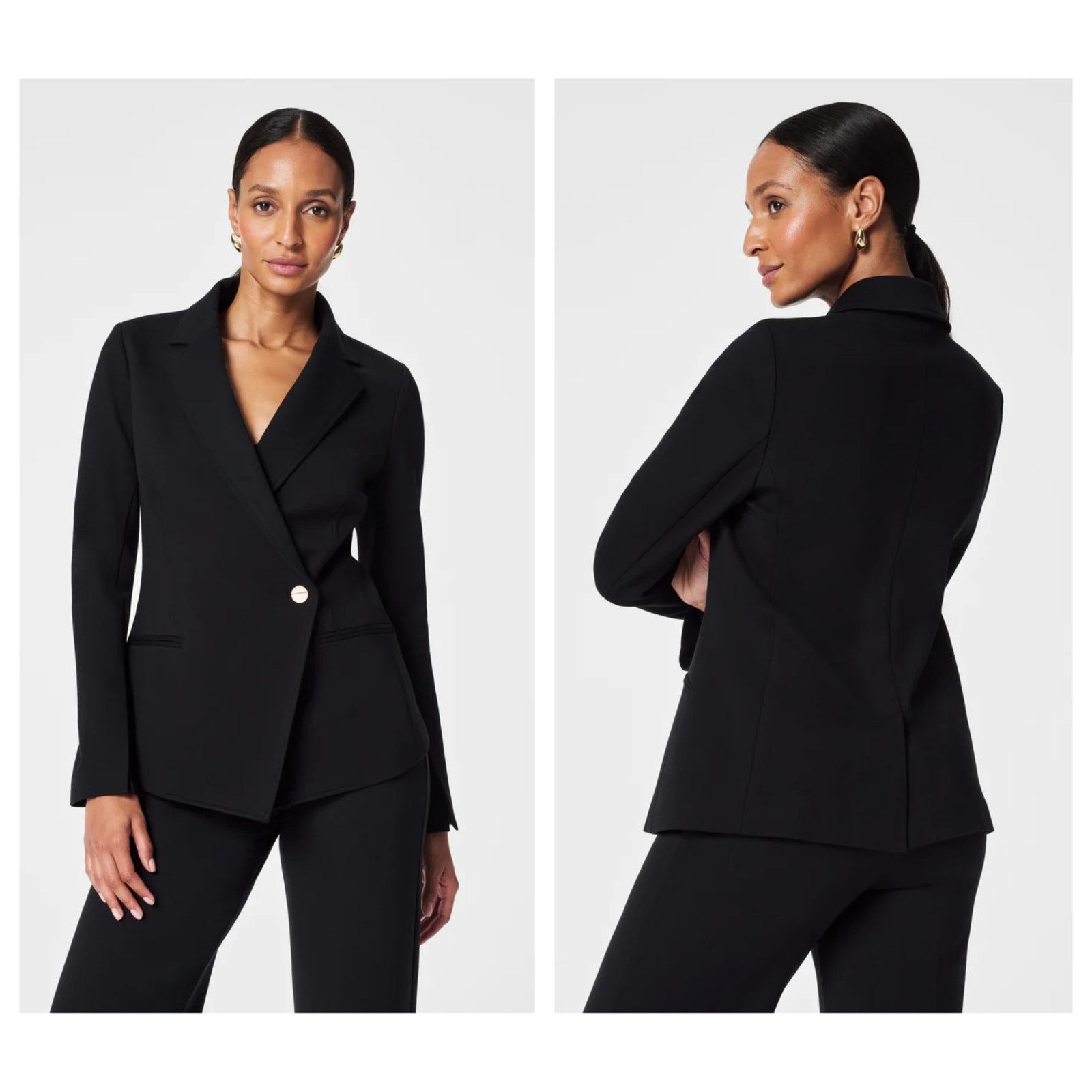 Spanx SPANX Ponte Asymmetrical Blazer Size Large Size L / US 10 / IT 46 - 1 Thumbnail