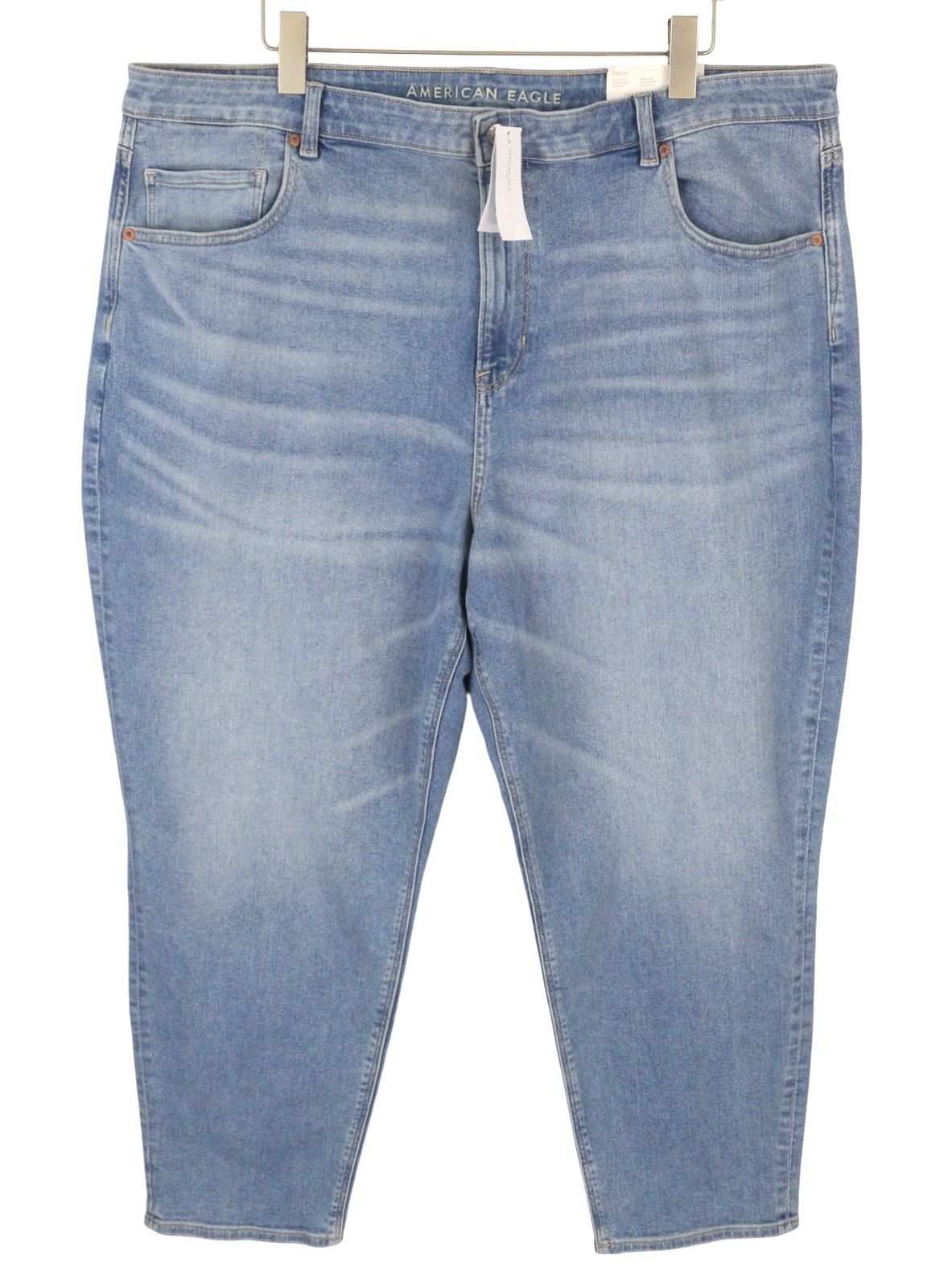American Eagle Outfitters STRETCH MOM W36 Washed Blue Jeans 88787 Size 36" / US 14 / IT 50 - 2 Thumbnail