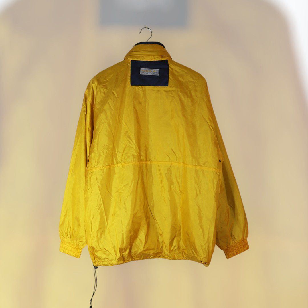 Reebok Vintage Reebok Anorak Jacket Yellow 90s Windbreaker Medium Size US M / EU 48-50 / 2 - 2 Thumbnail