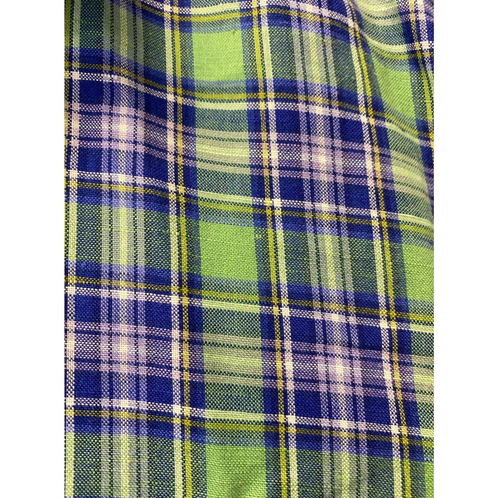 Vintage J Hilburn Long Sleeve Button Shirt Mens M Green Plaid Lightweight Slim /0481 Size US M / EU 48-50 / 2 - 7 Thumbnail