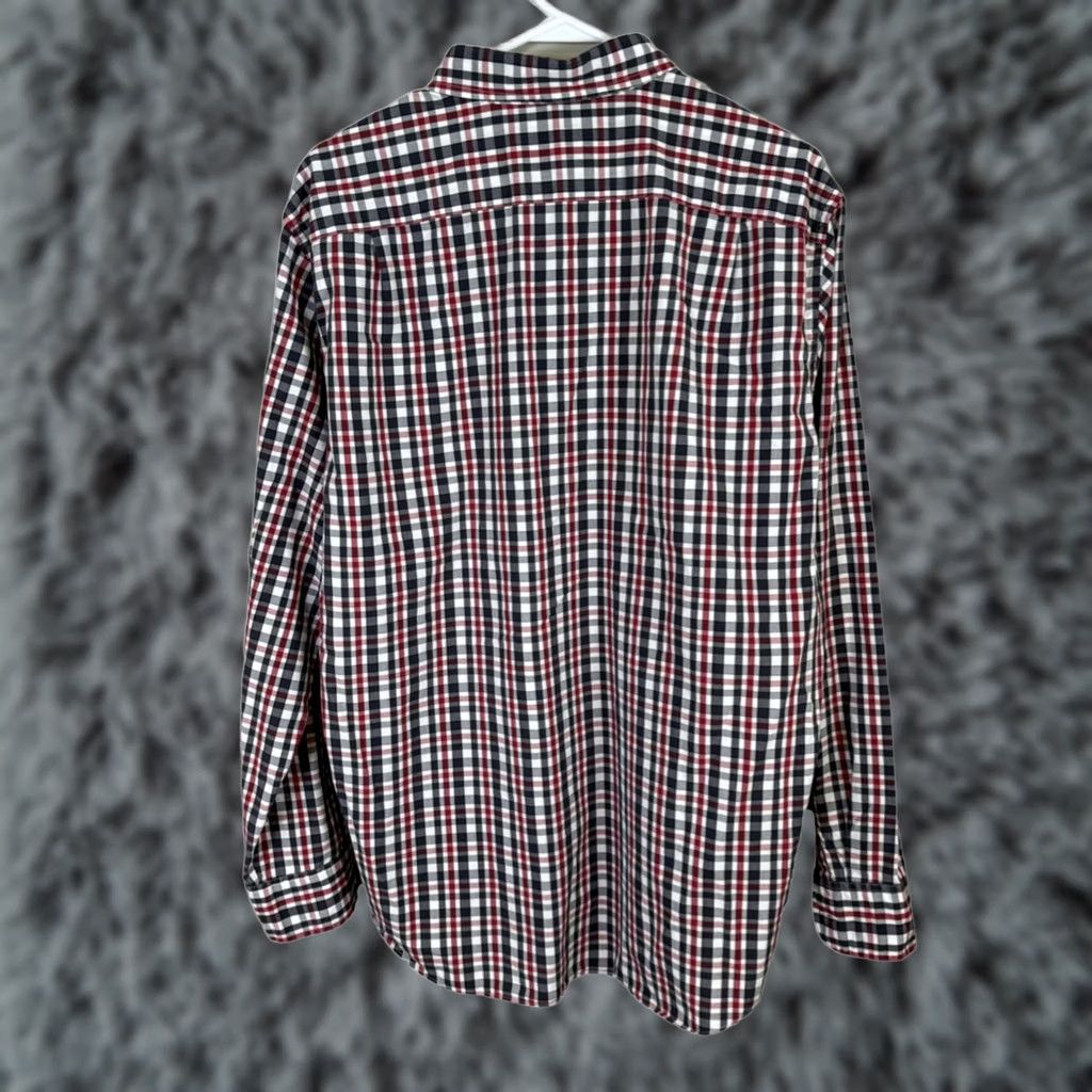 J.Crew J.CREW Button-Down Shirt L Red & Black Plaid Cotton Classic Fit Long Sleeve Mens Size US L / EU 52-54 / 3 - 1 Thumbnail